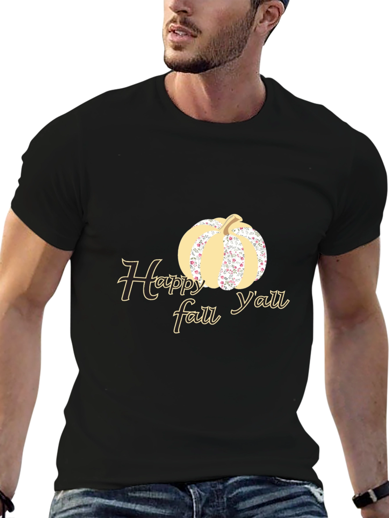 Happy Fall Yall Pumpkin Graphic Tee