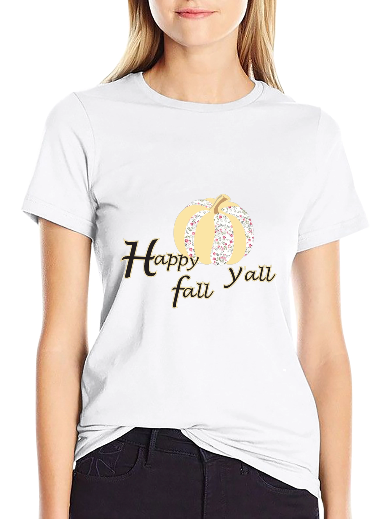 Happy Fall Yall Pumpkin Graphic Tee
