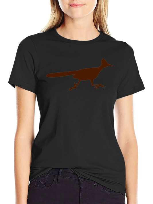 Roadrunner Graphic Tee - Black Cotton Blend Casual Shirt
