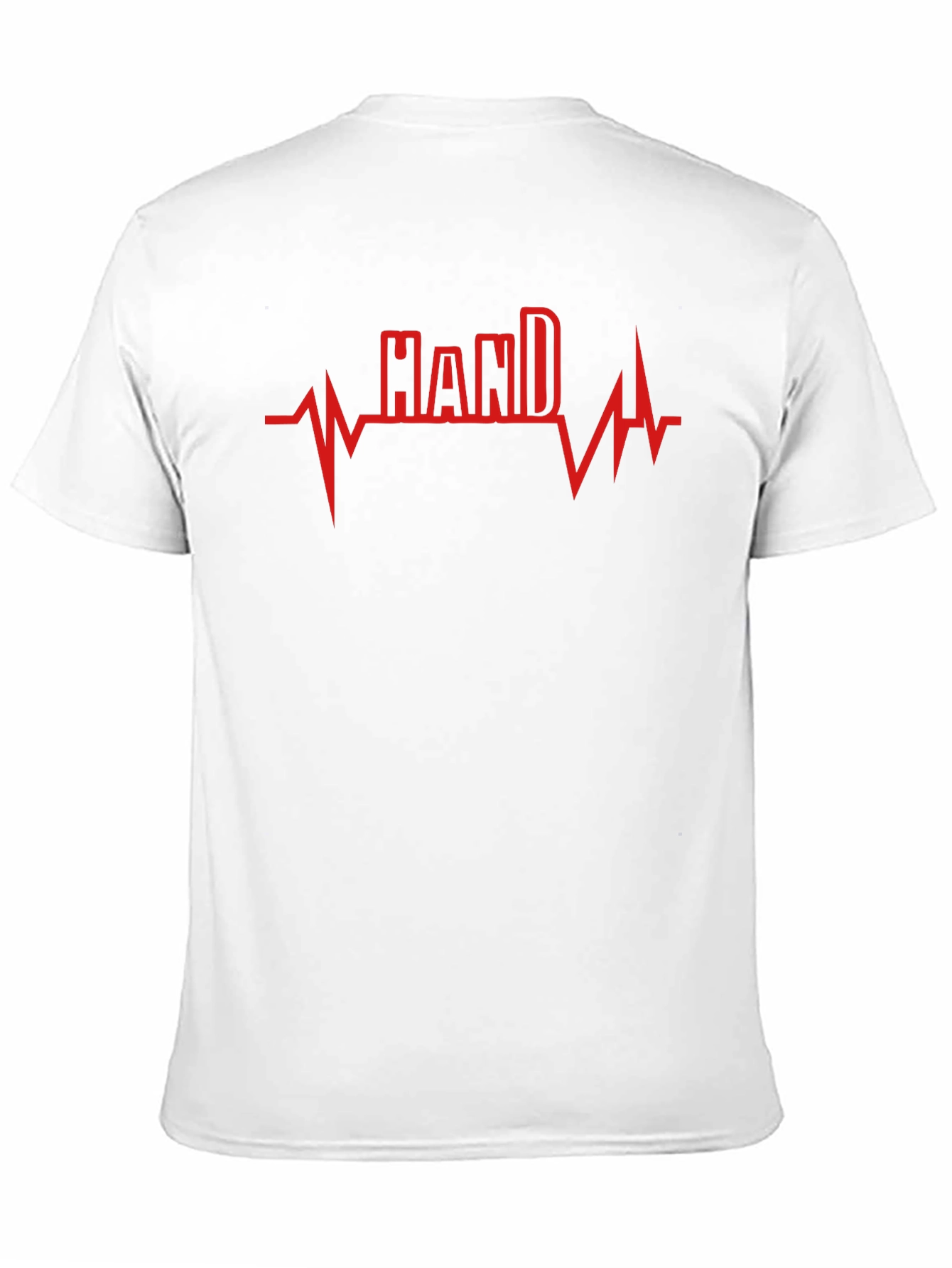 Hand Heartbeat Graphic Tee - Unisex Black T-Shirt