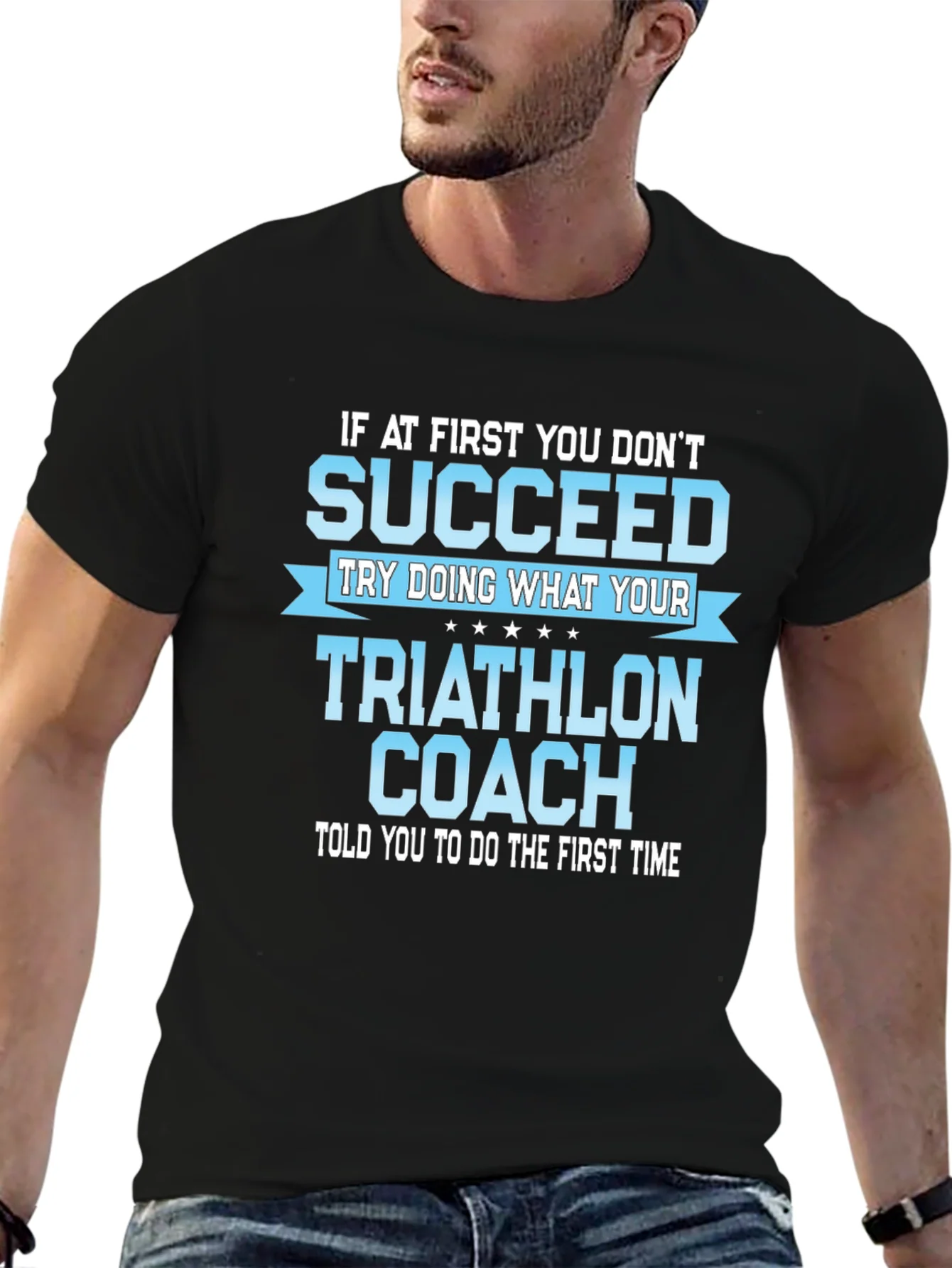 Triathlon Coach Funny T-Shirt