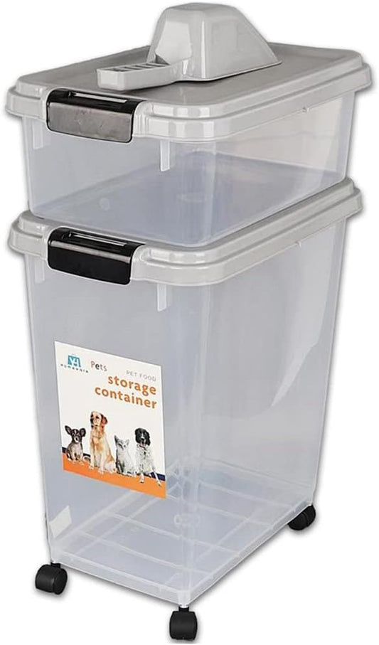 3-Piece Airtight Pet Food Storage Container with M - Premium Quality