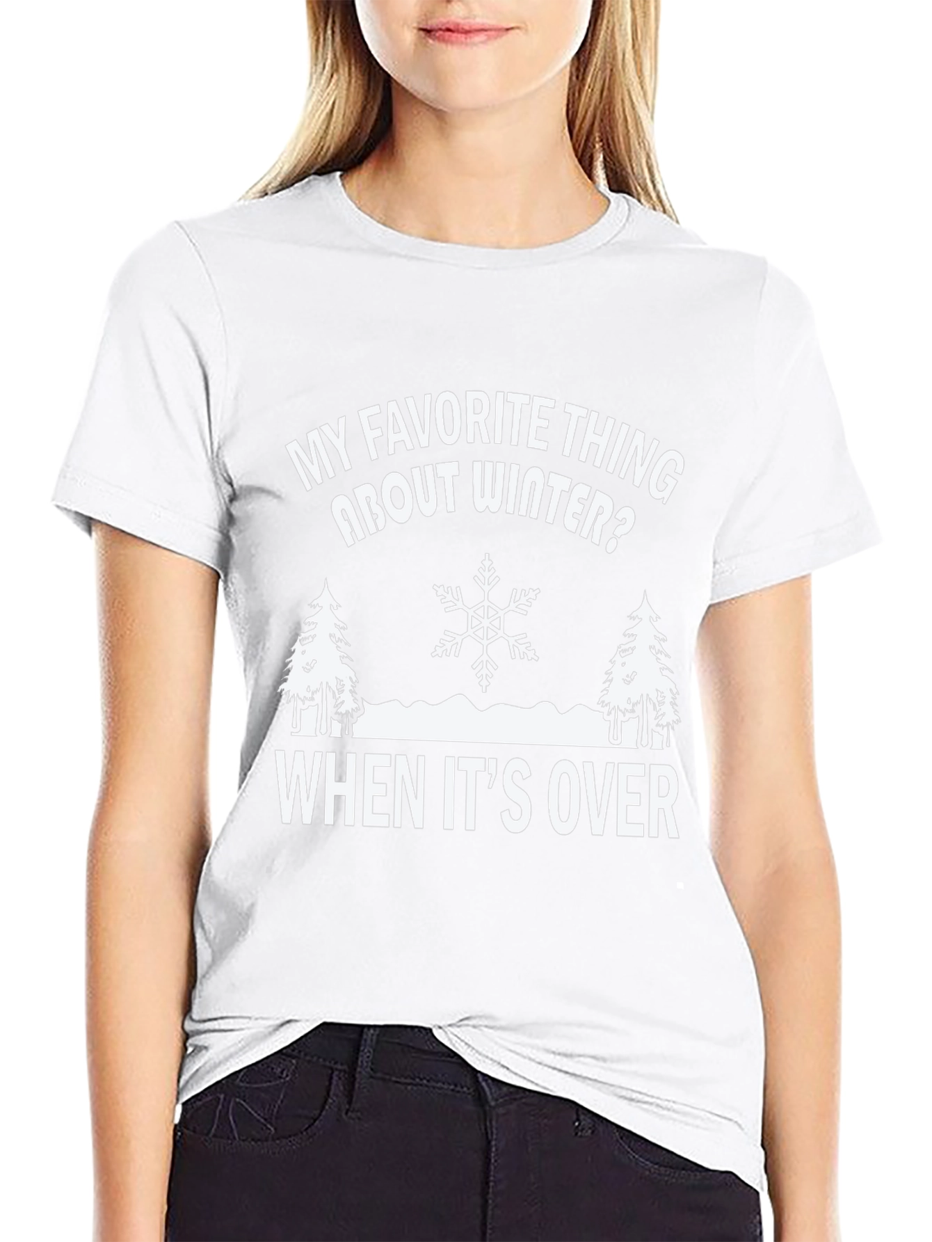 Funny Winter T-Shirt: My Favorite Thing About Winter
