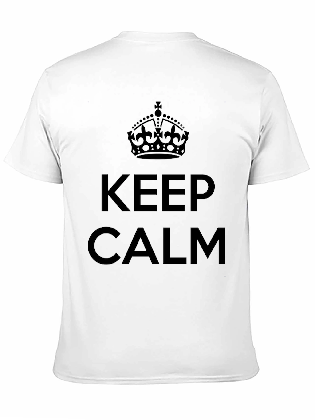 Keep Calm Crown Graphic Tee - Black