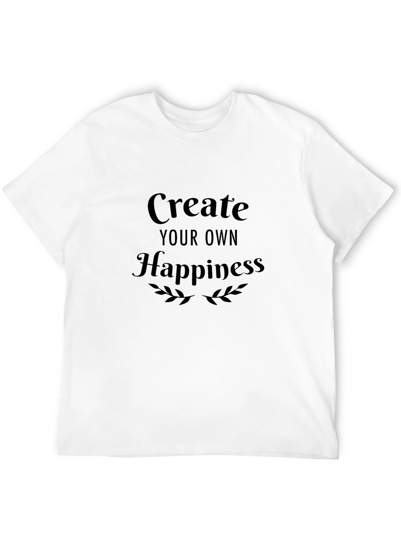 Create Your Own Happiness Black Tee