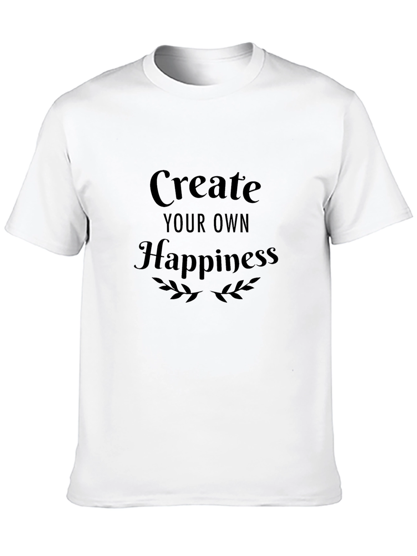 Create Your Own Happiness Black Tee