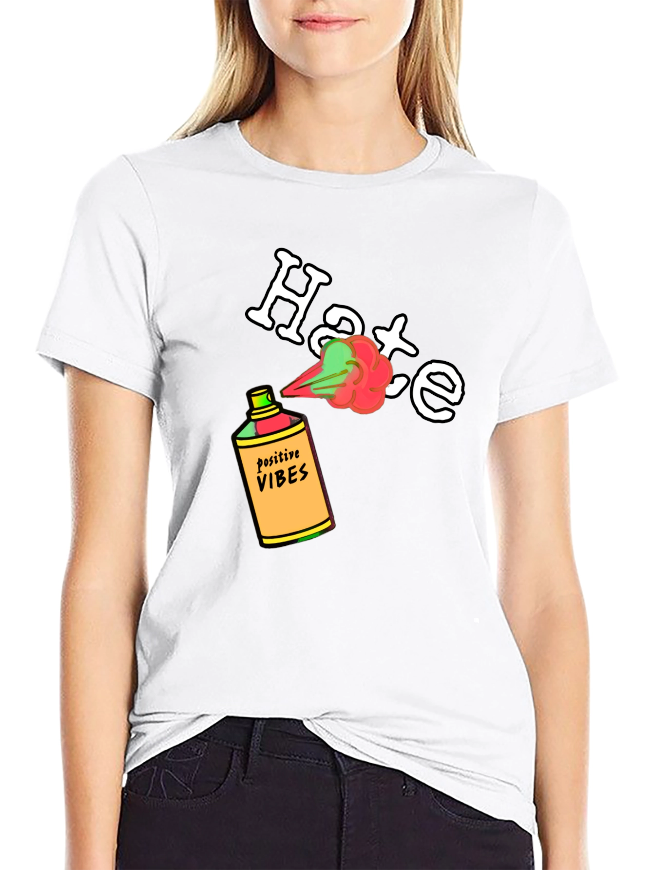 Positive Vibes Spray Hate Away T-Shirt