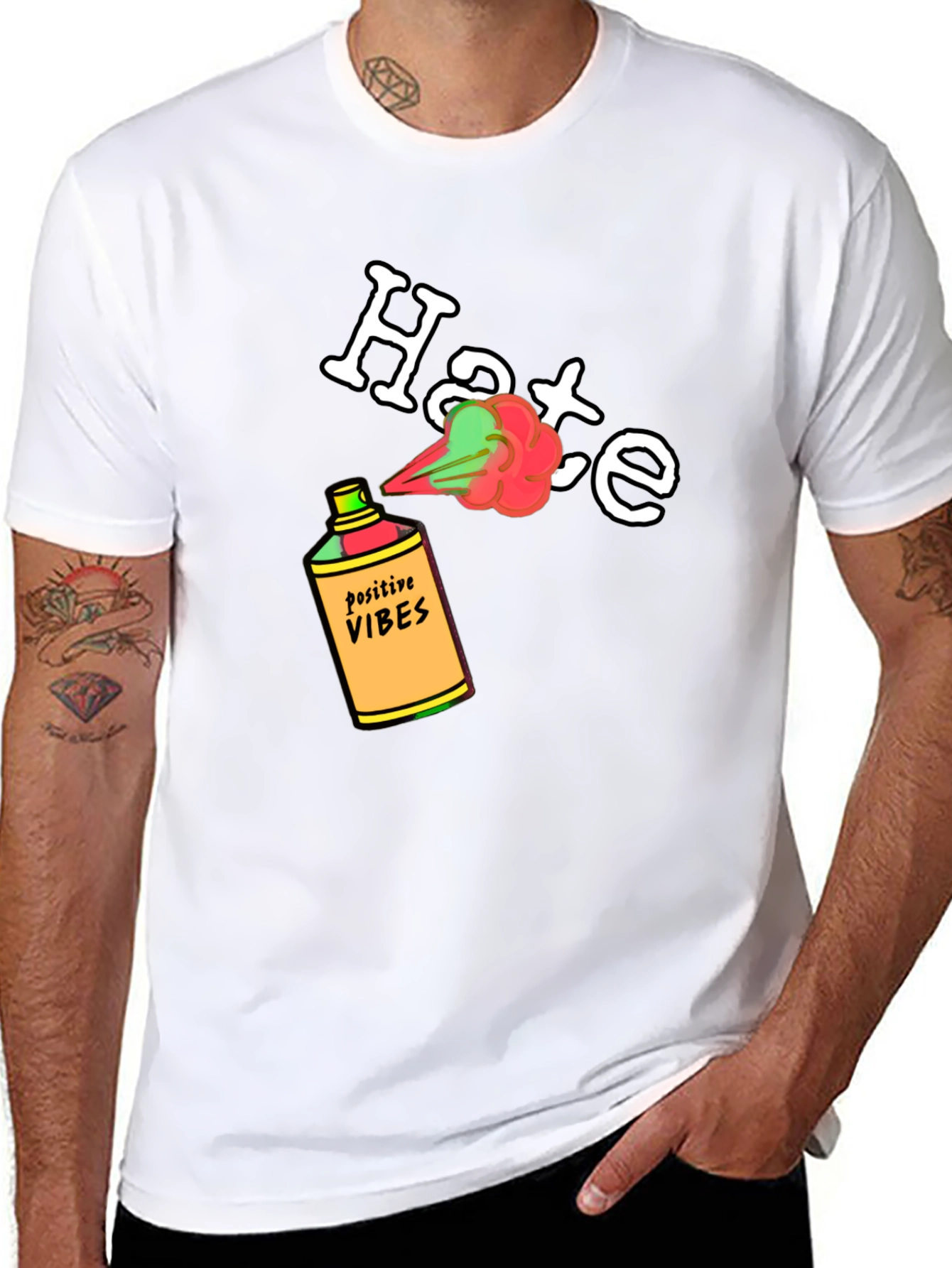 Positive Vibes Spray Hate Away T-Shirt