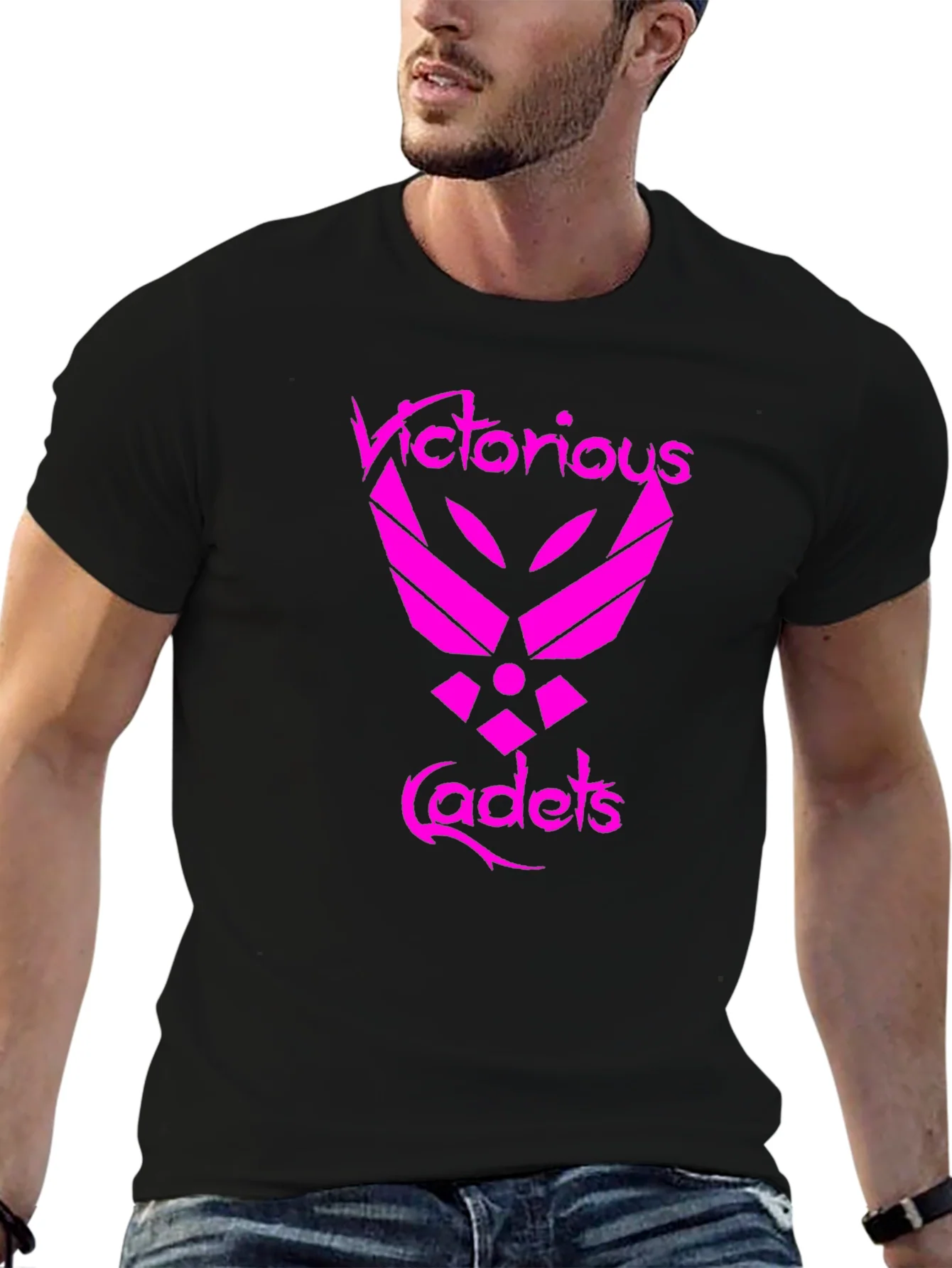 Victorious Cadets Black Graphic T-Shirt