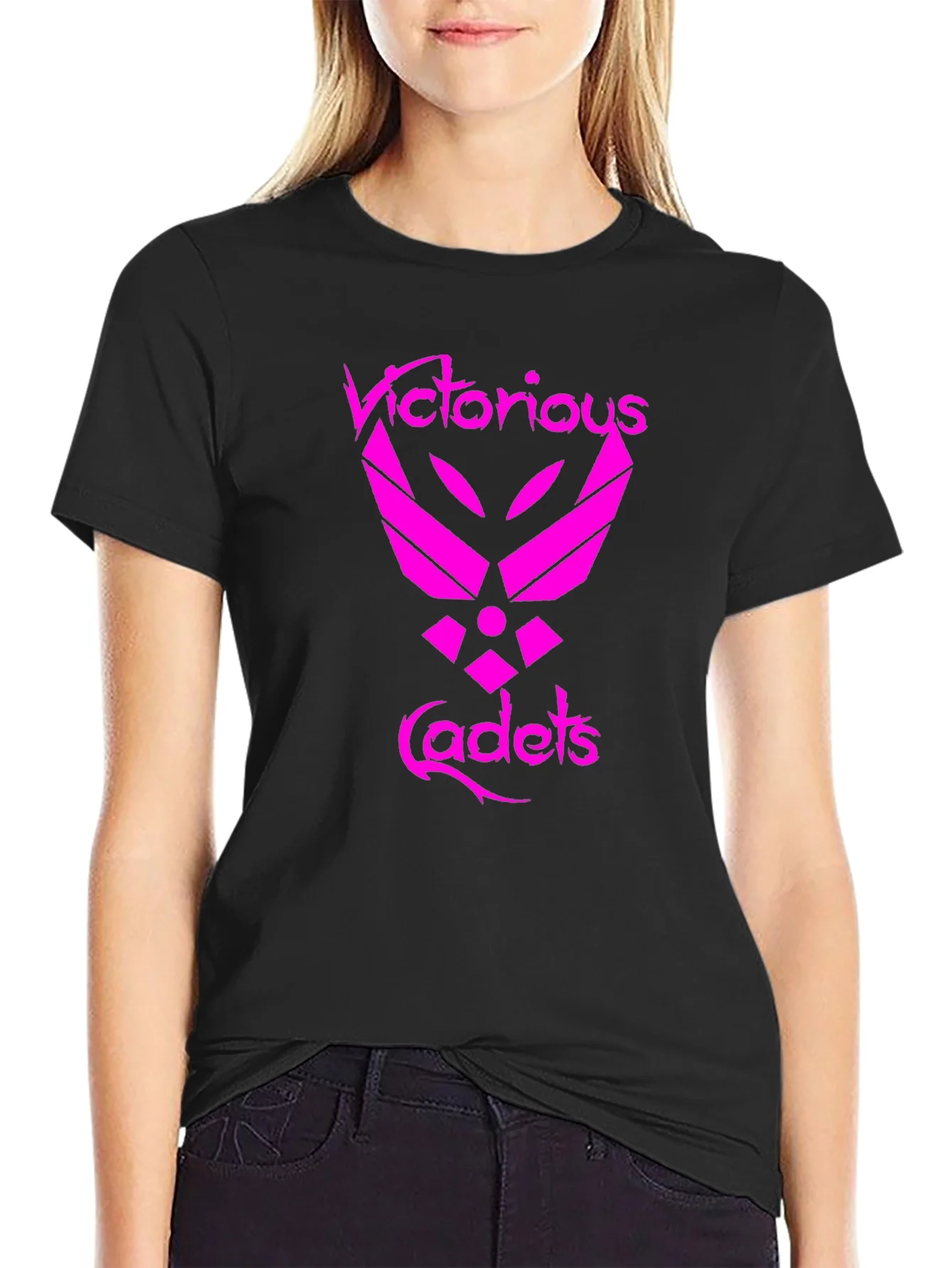 Victorious Cadets Black Graphic T-Shirt