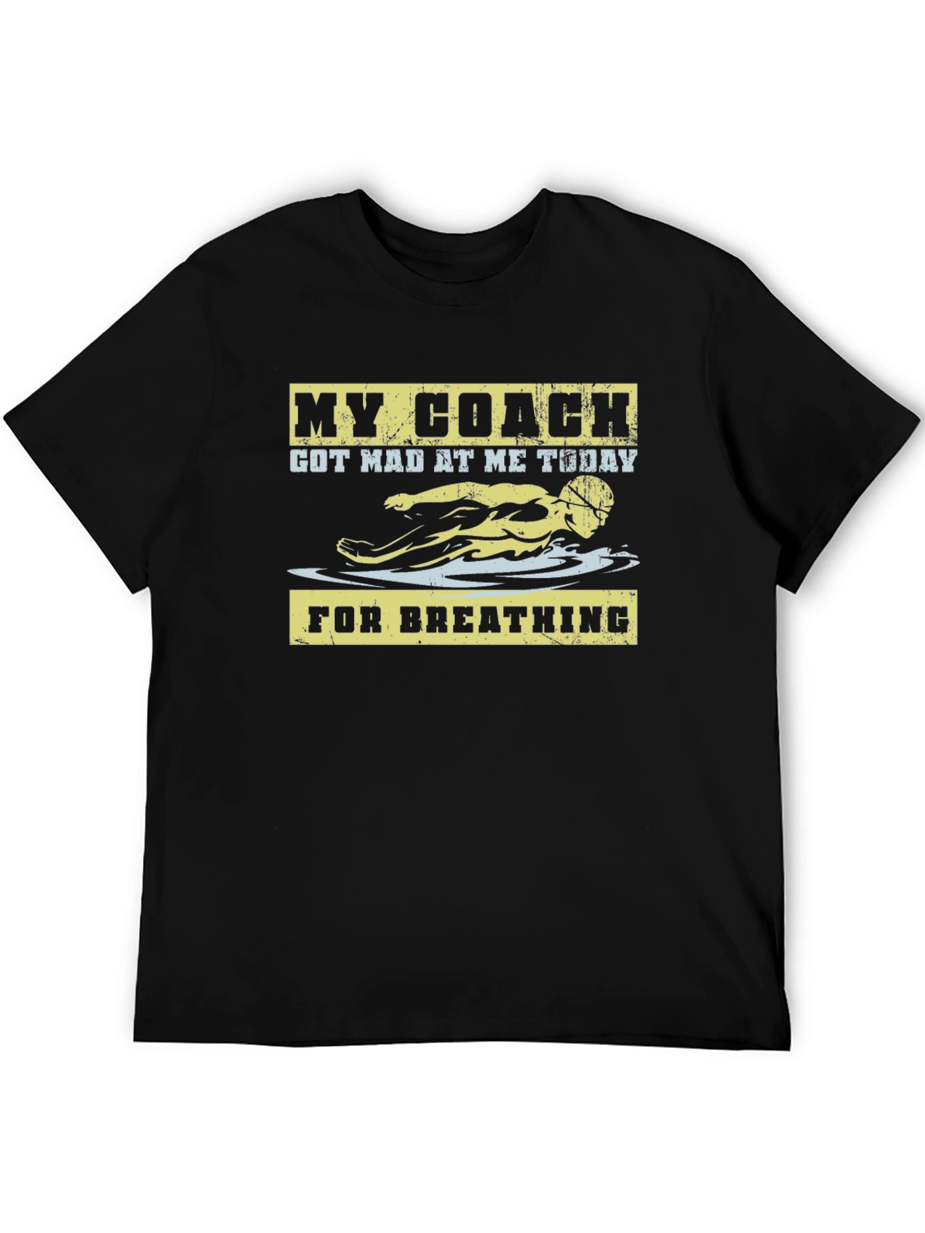Funny Swim Coach T-Shirt - For Breathing