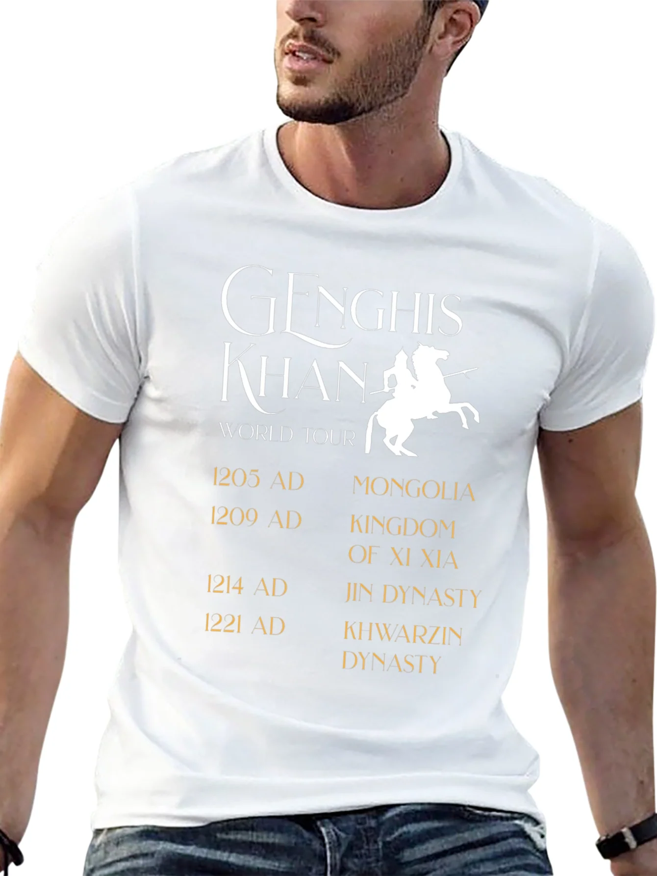 Genghis Khan World Tour Black T-Shirt
