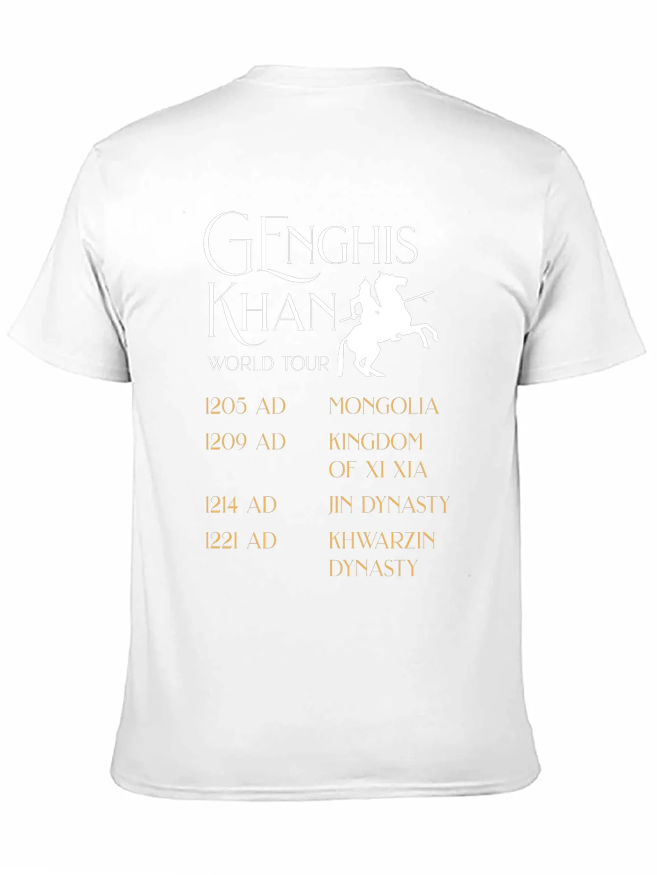 Genghis Khan World Tour Black T-Shirt