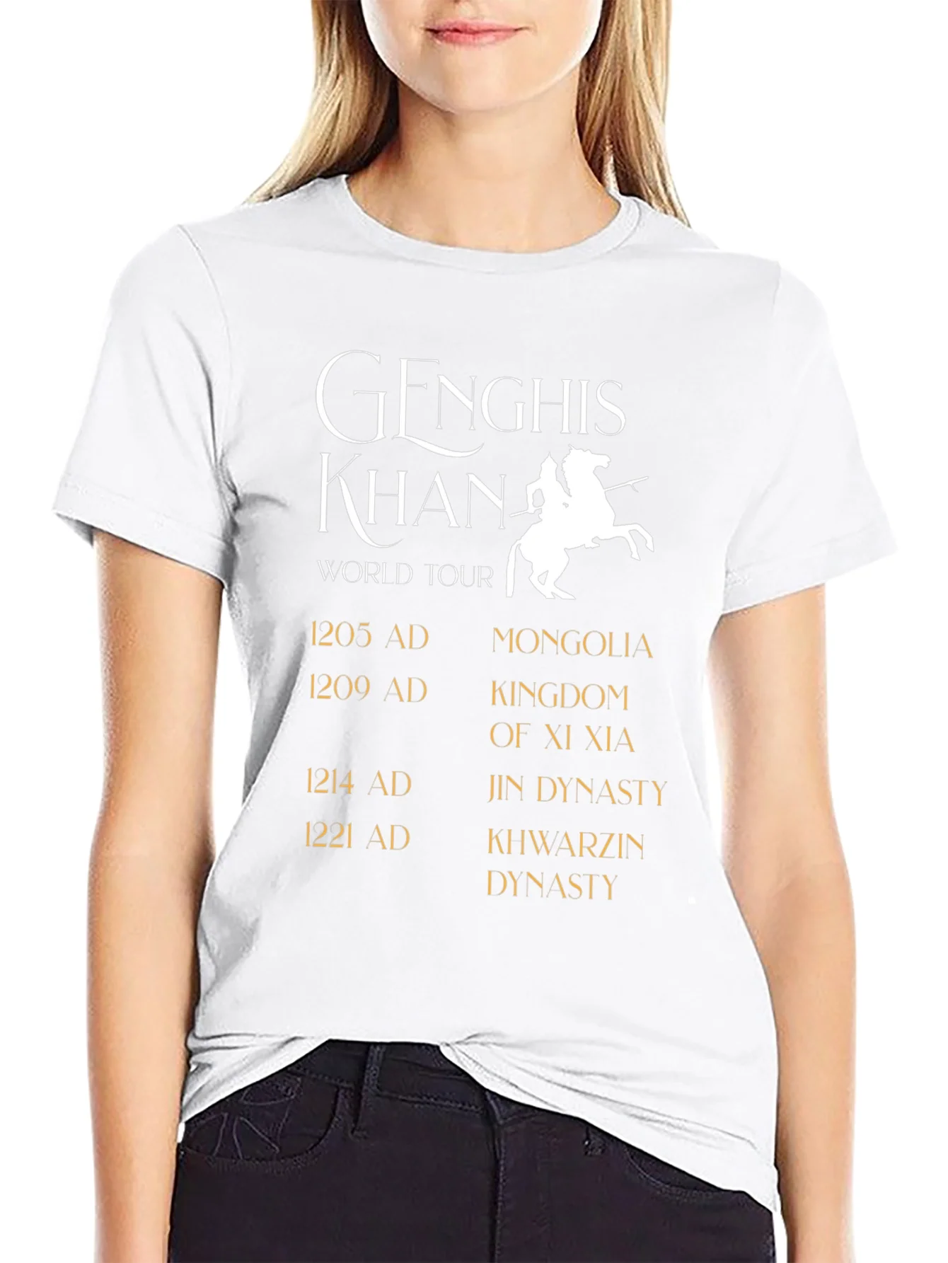 Genghis Khan World Tour Black T-Shirt