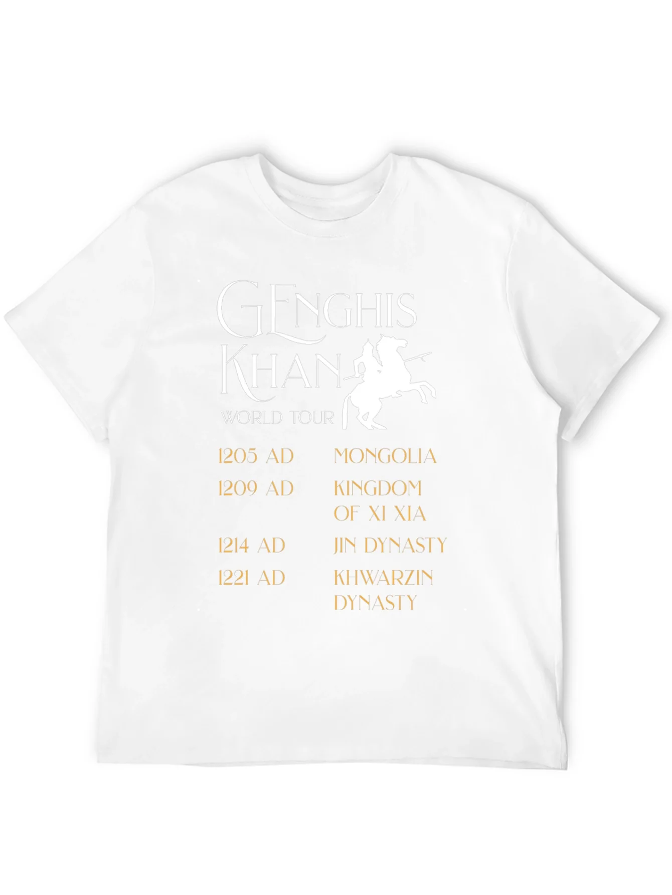 Genghis Khan World Tour Black T-Shirt