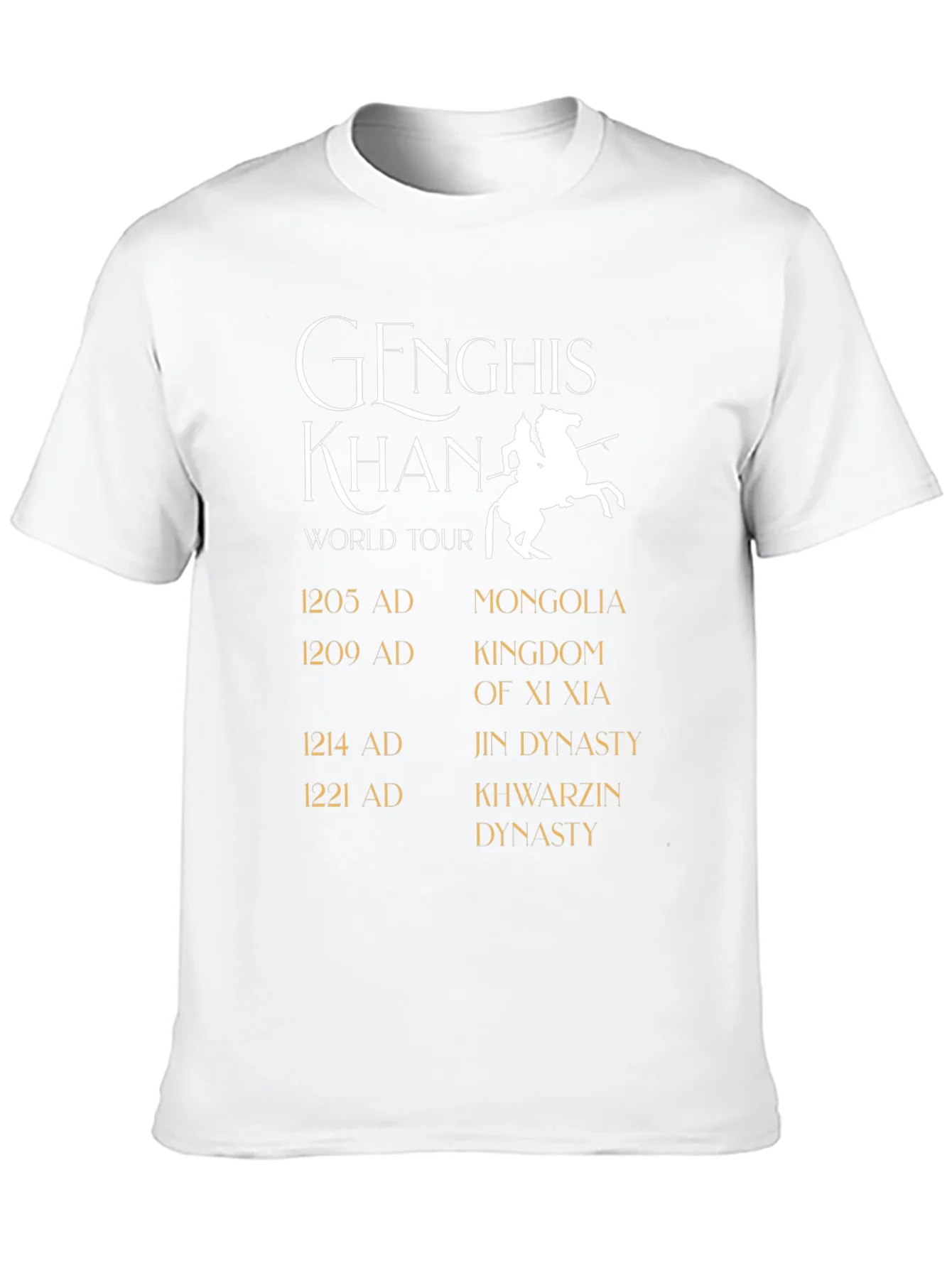 Genghis Khan World Tour Black T-Shirt