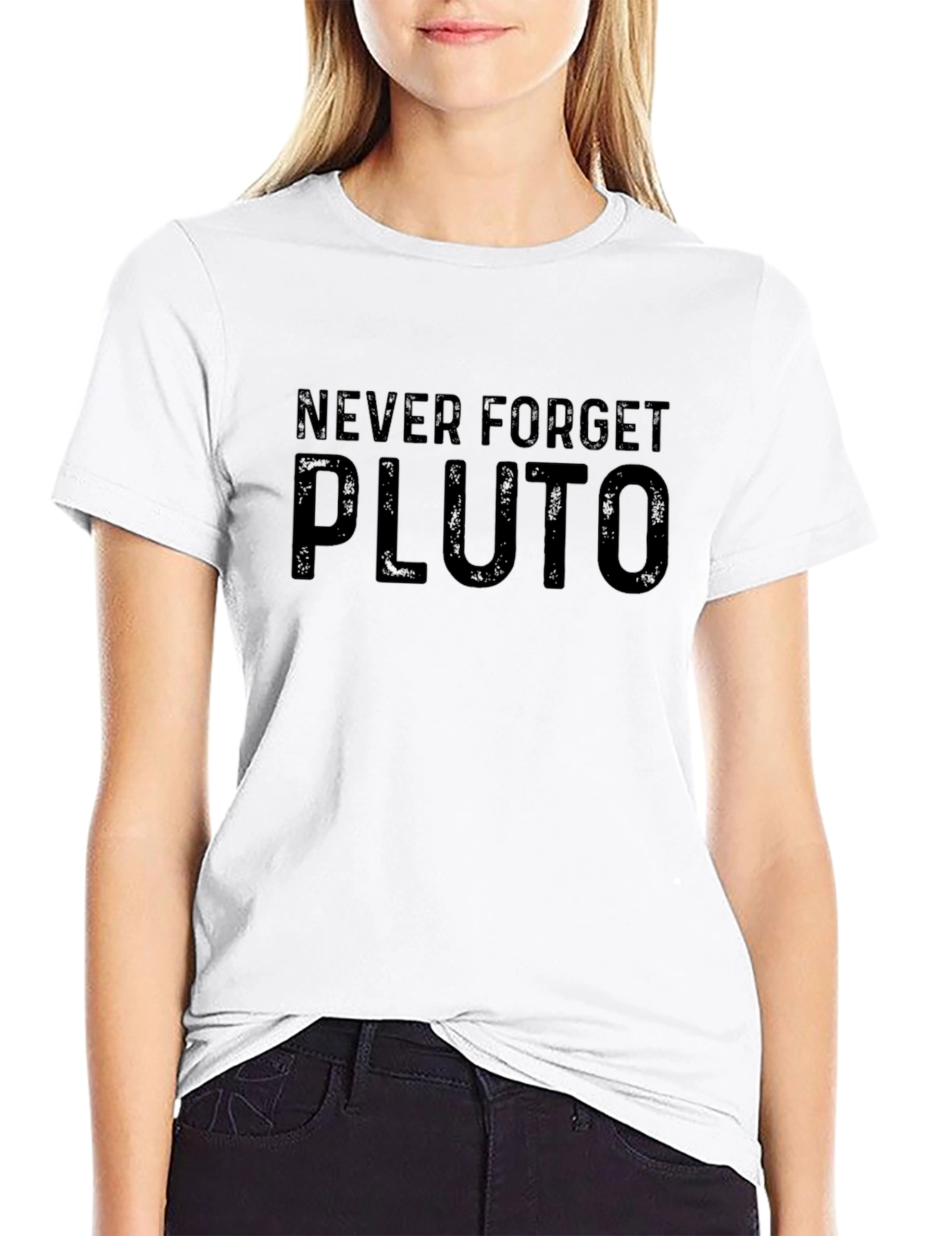 Never Forget Pluto Black T-Shirt