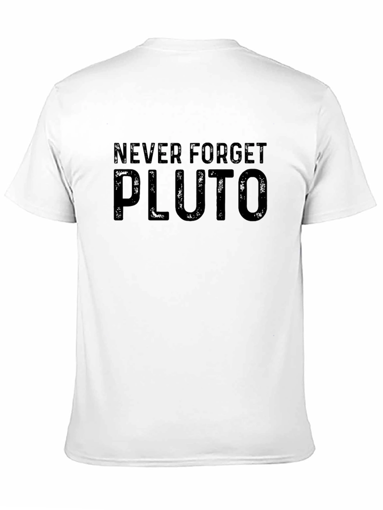 Never Forget Pluto Black T-Shirt