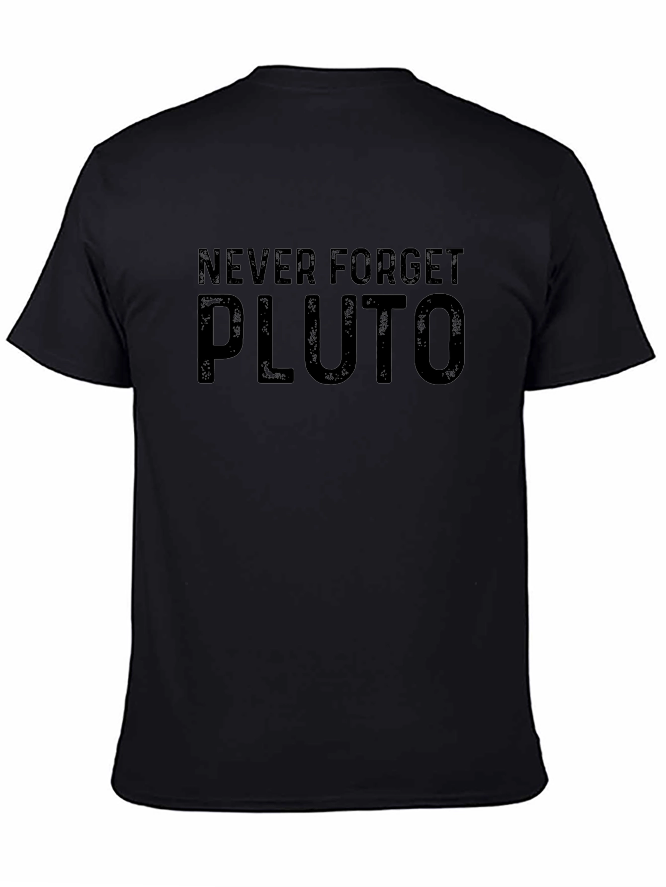 Never Forget Pluto Black T-Shirt