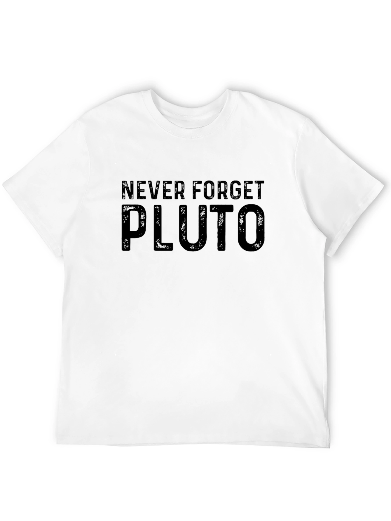 Never Forget Pluto Black T-Shirt