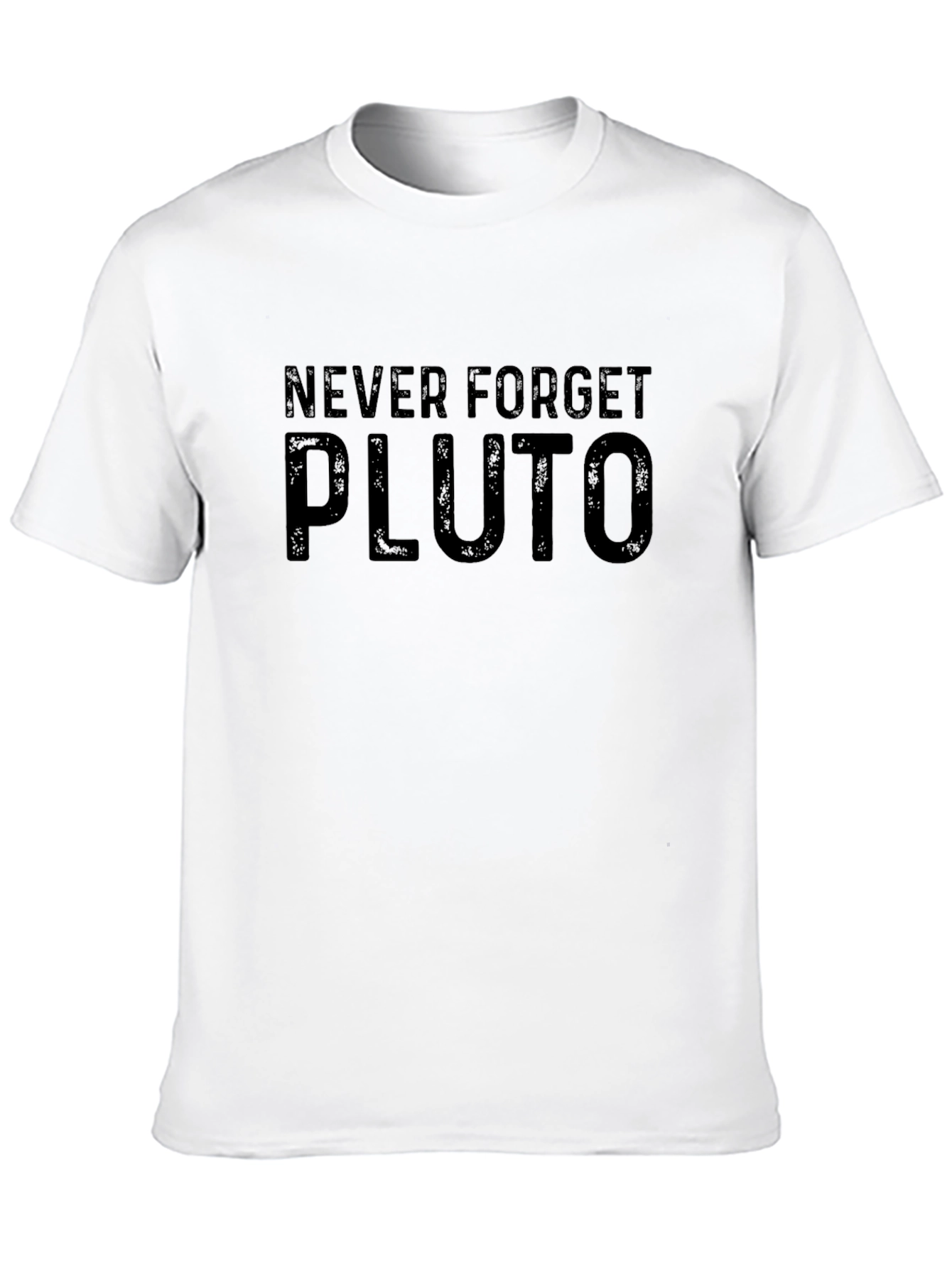Never Forget Pluto Black T-Shirt