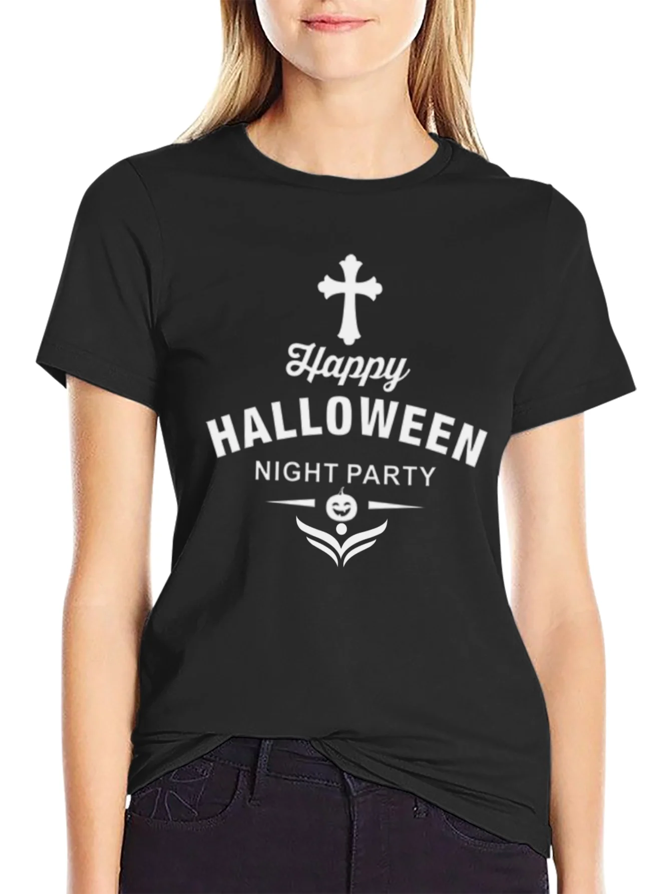 Happy Halloween Night Party Black T-Shirt