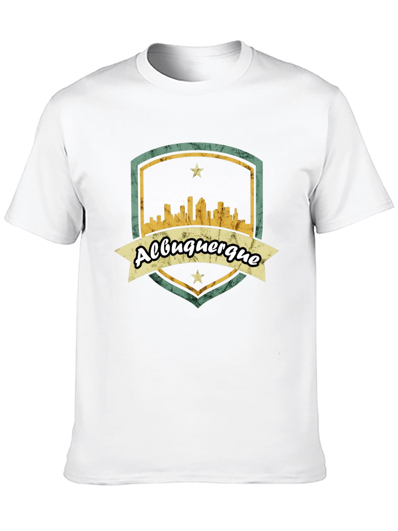 Albuquerque Graphic Tee - Retro City Skyline T-Shirt