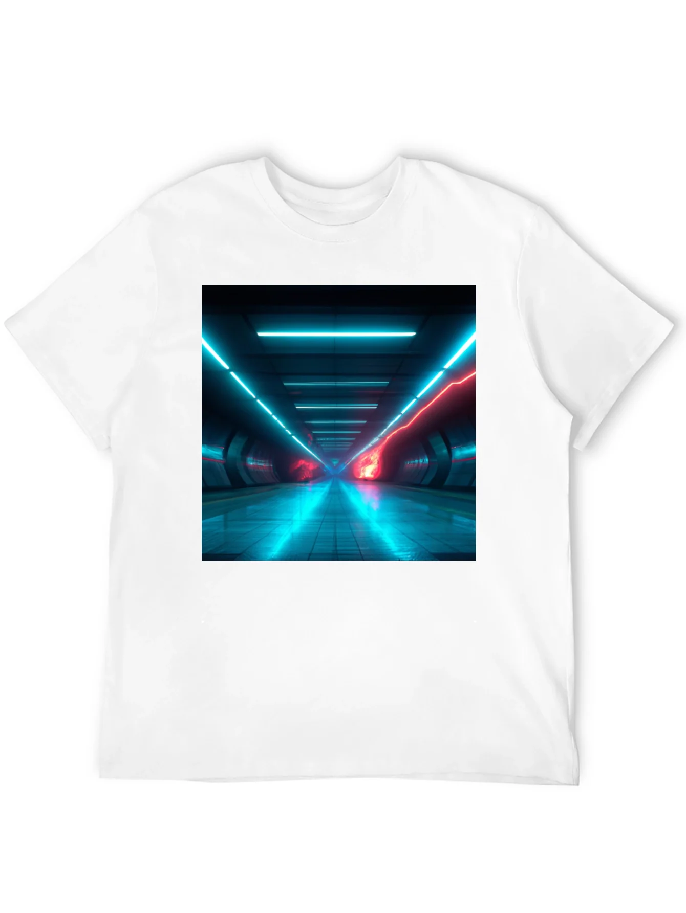 Cyberpunk Tunnel Vision T-Shirt - Black