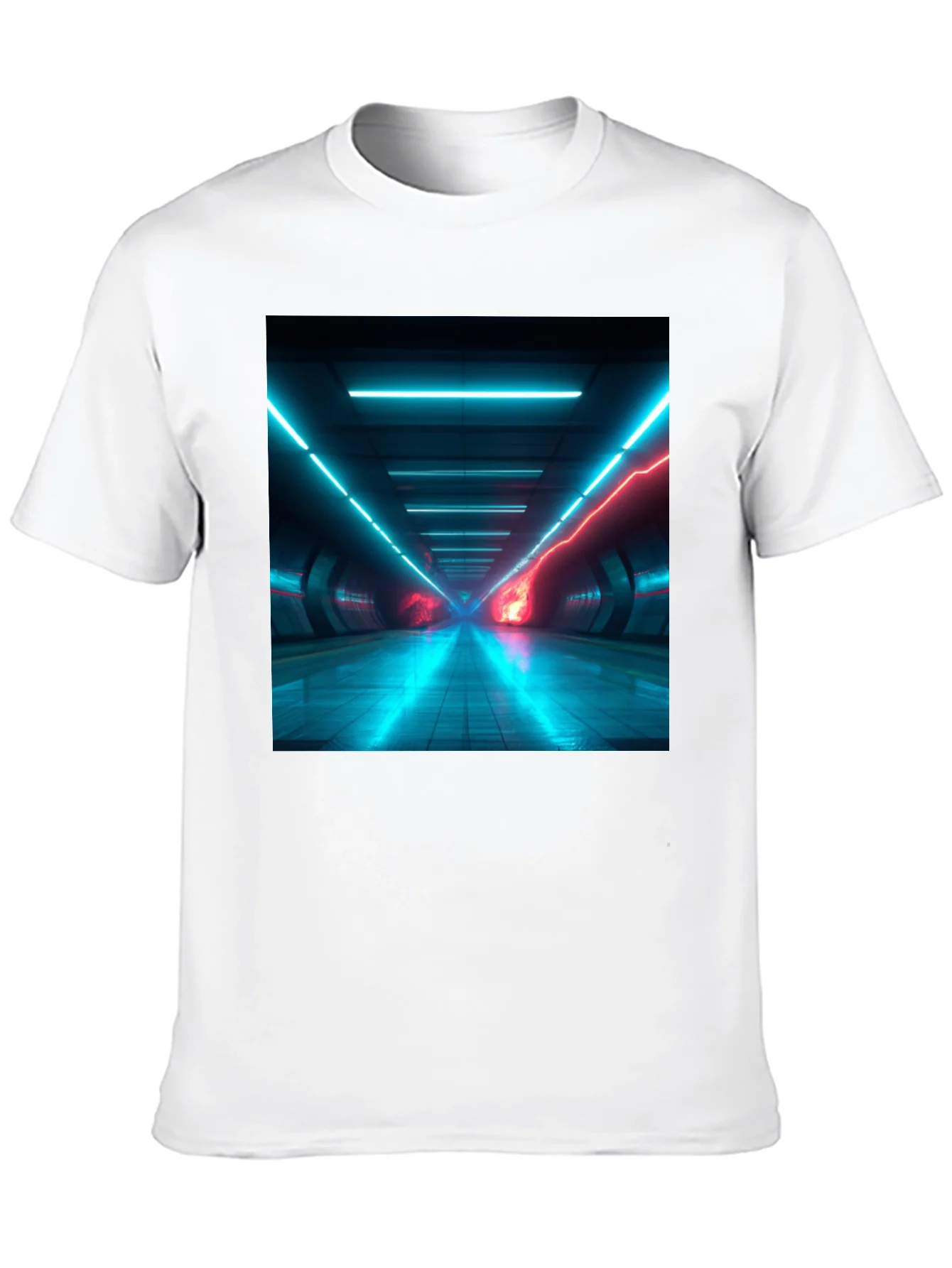 Cyberpunk Tunnel Vision T-Shirt - Black