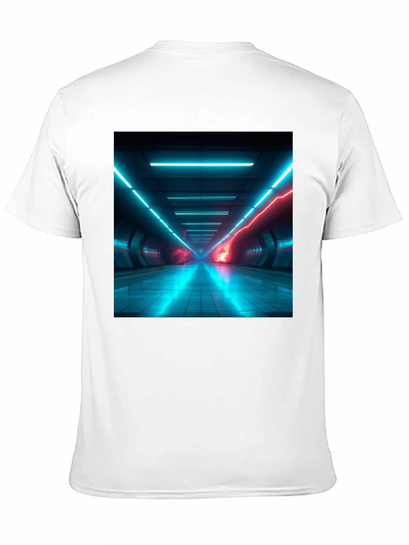 Cyberpunk Tunnel Vision T-Shirt - Black