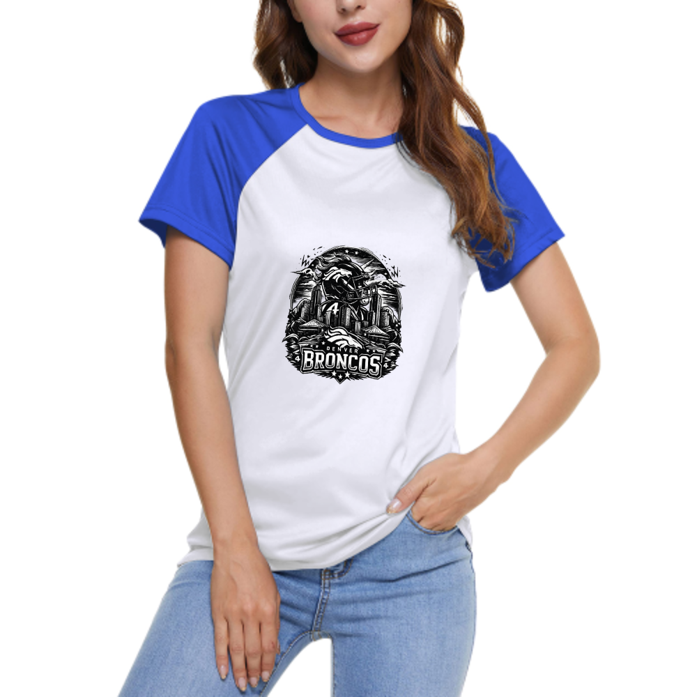 Denver Broncos Vintage Skyline Graphic T-Shirt – Football Fan Streetwear Tee for Game Day(z218)