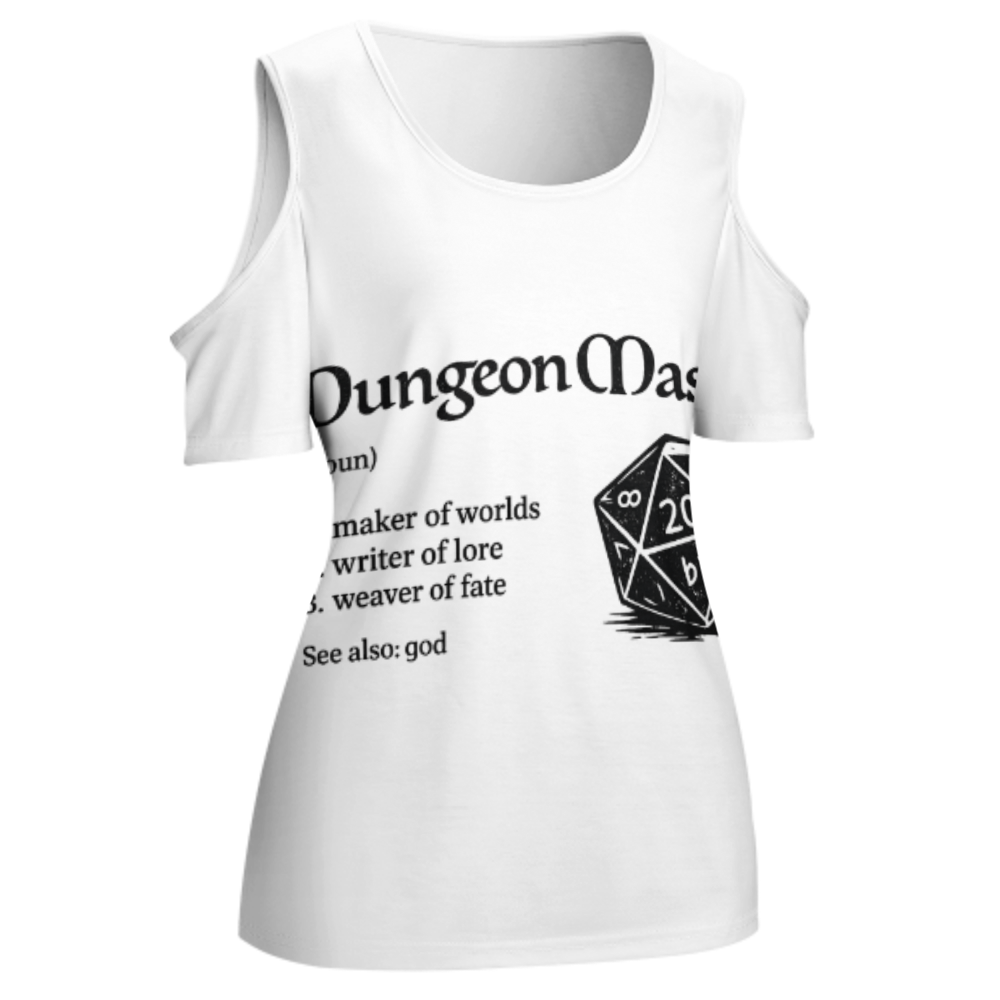 Dungeon Master Graphic T-Shirt – Funny Tabletop RPG Dice Tee for Fantasy Gamers(z176)