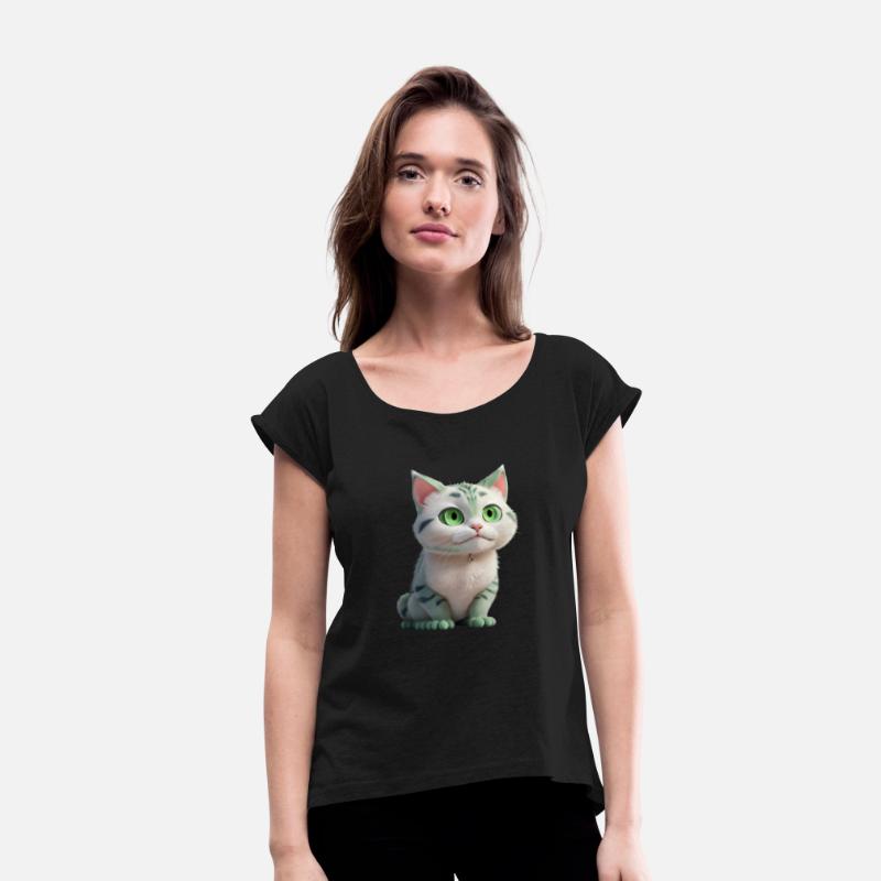 3D Animation Style beautiful cat