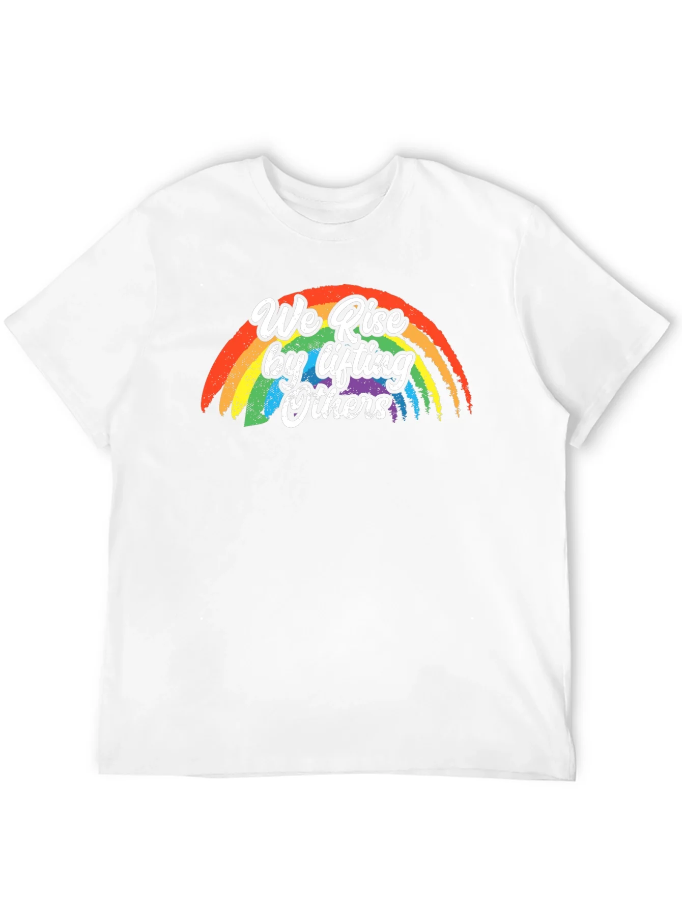 We Rise by Lifting Others Rainbow T-Shirt