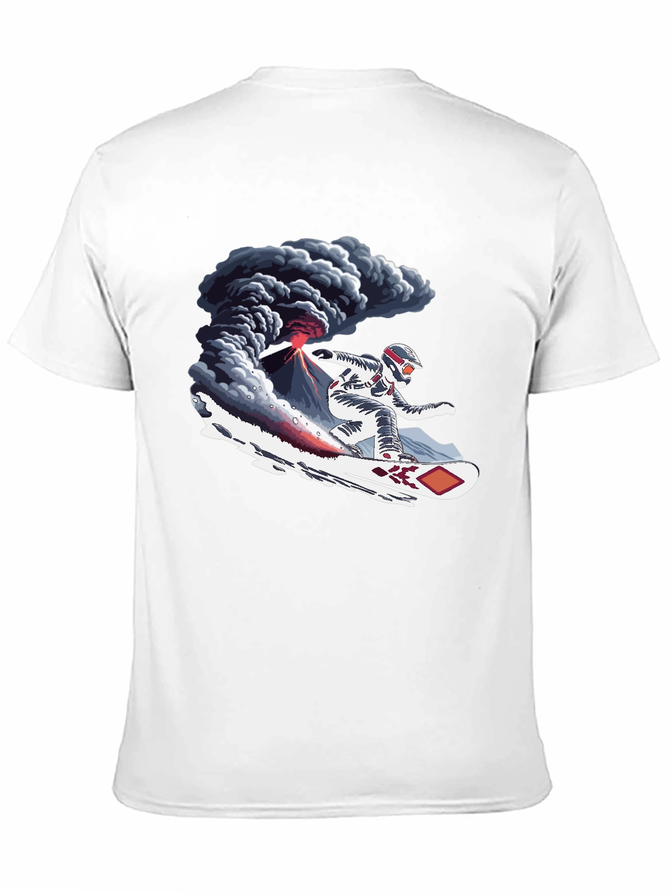 Volcano Snowboard T-Shirt - Extreme Sports Graphic Tee