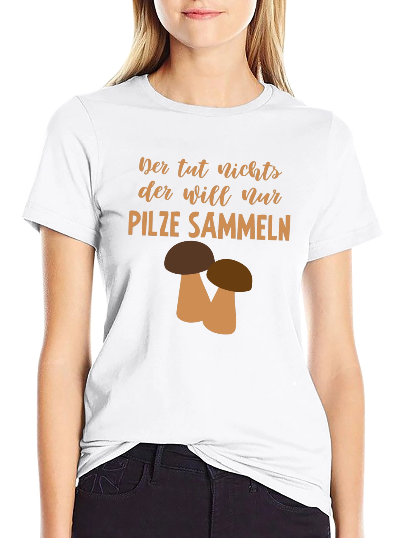 Mushroom Hunting T-Shirt - Funny German Saying
