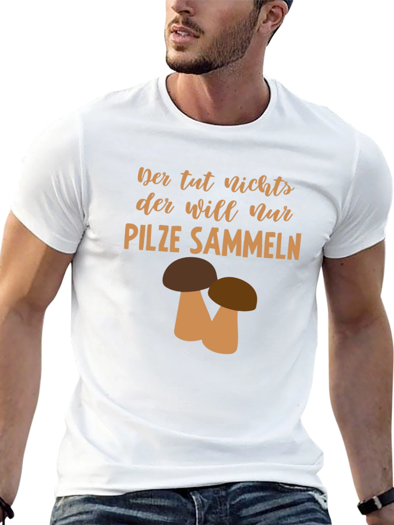 Mushroom Hunting T-Shirt - Funny German Saying