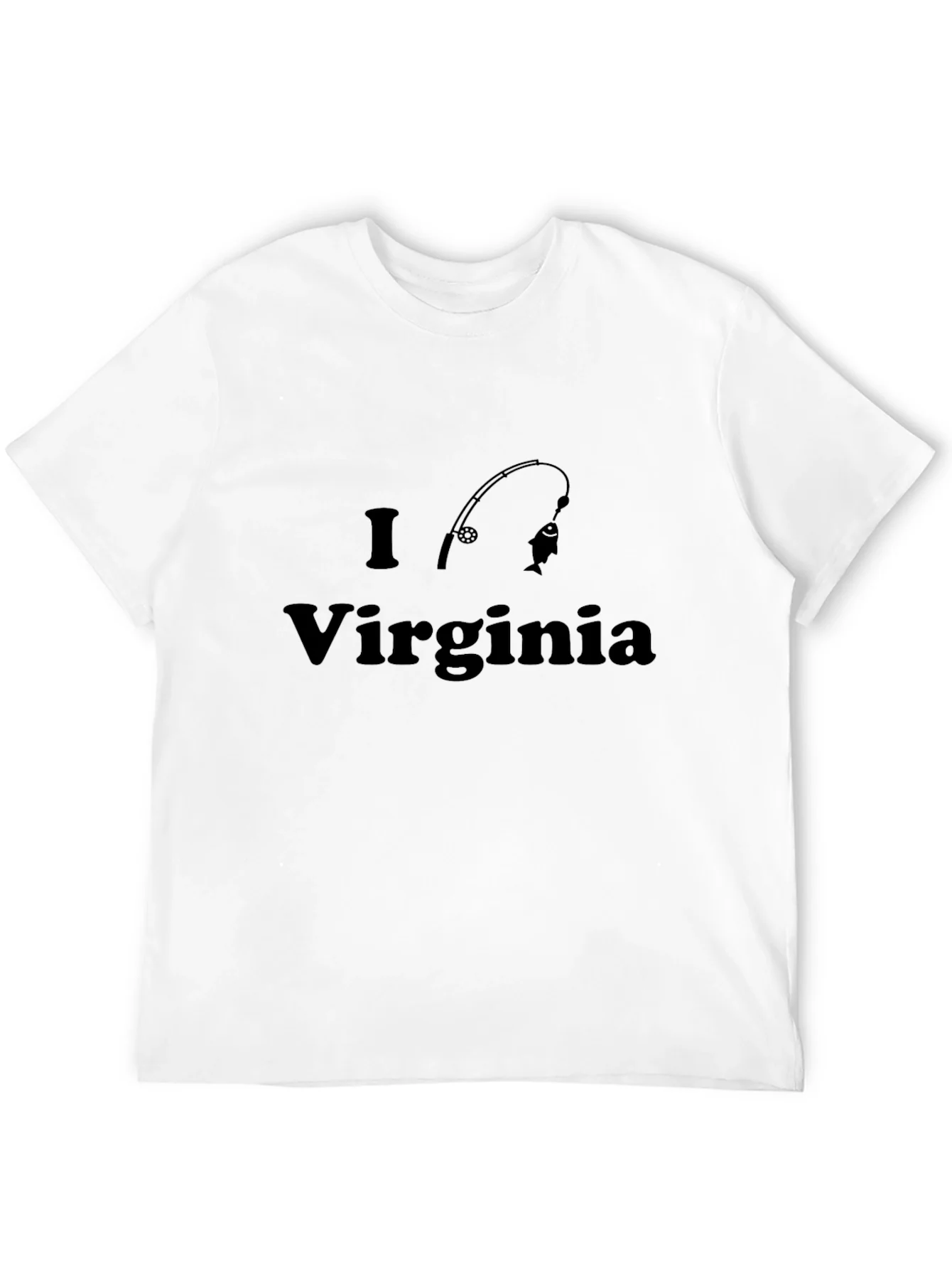 I Love Virginia Fishing T-Shirt