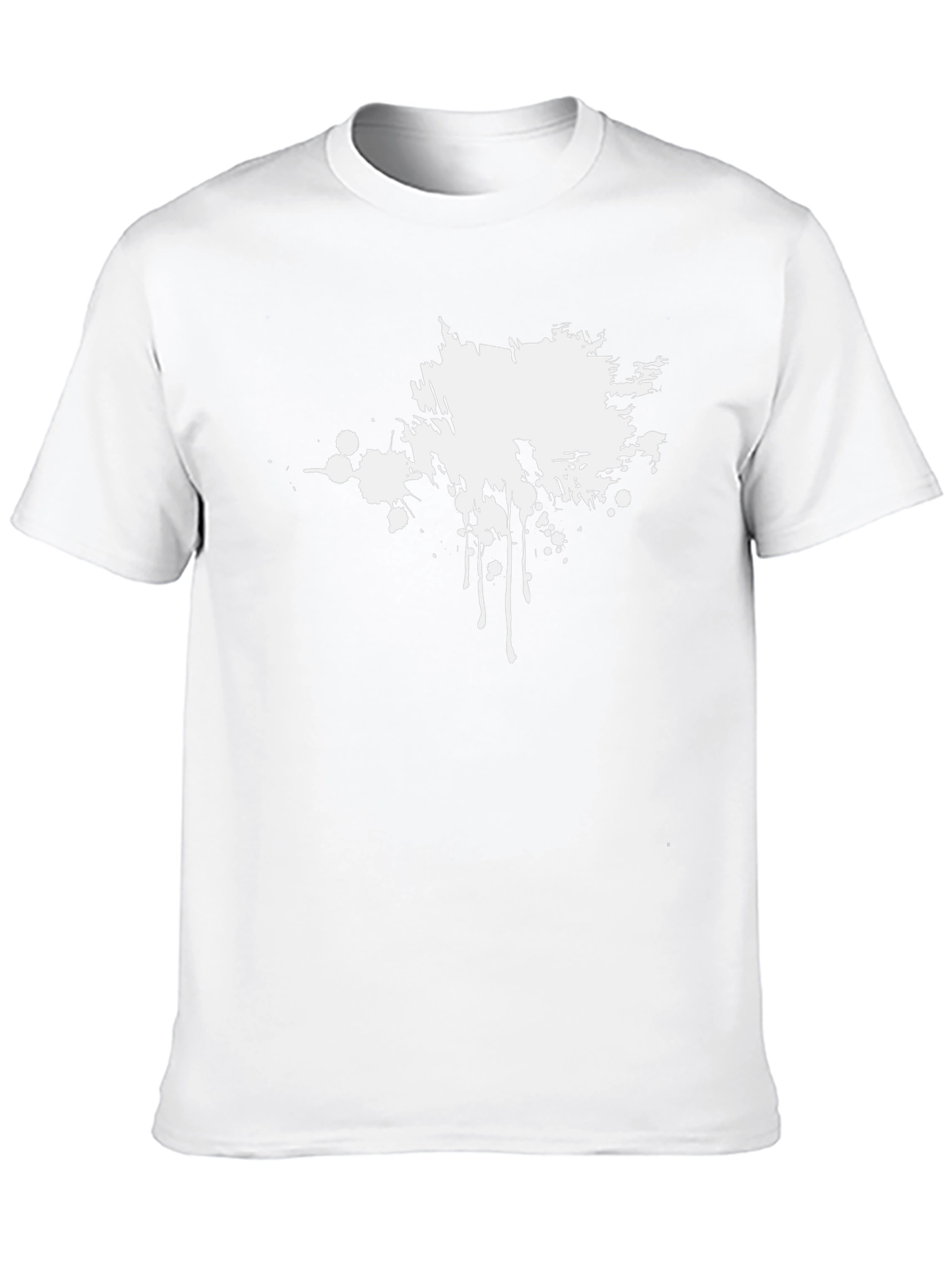 Abstract Splatter Graphic Tee - Mens Black T-Shirt