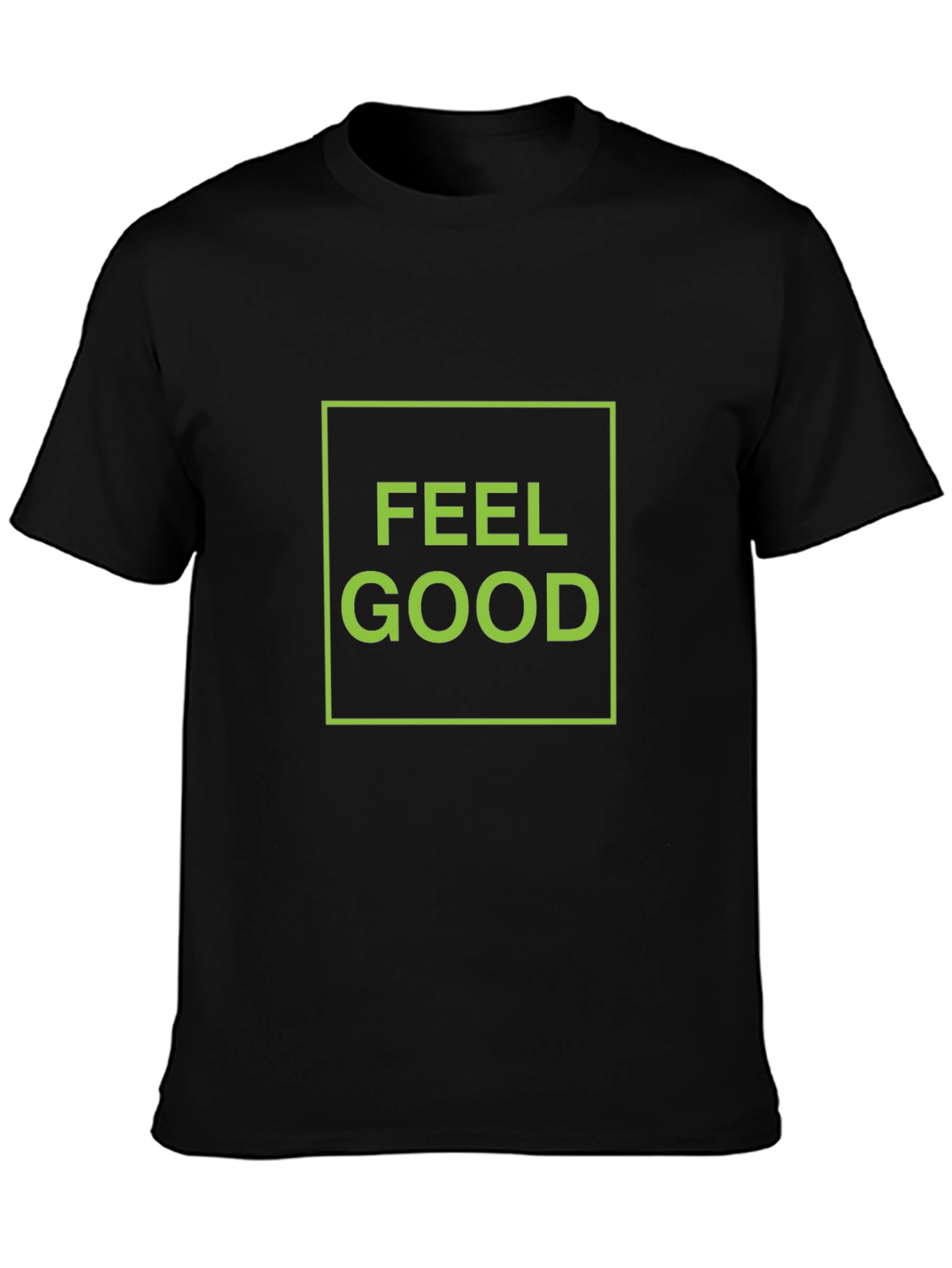 Feel Good Graphic Tee - Black Cotton T-Shirt