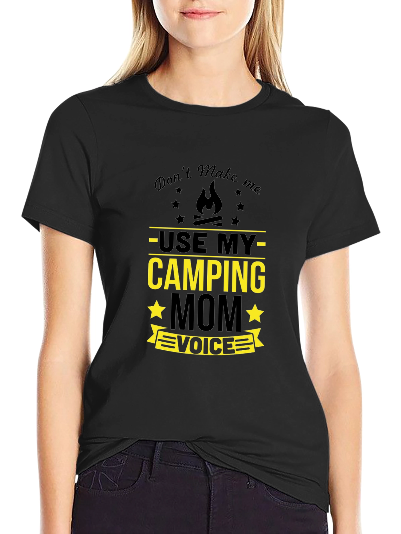 Camping Mom Voice T-Shirt - Funny Camp Shirt