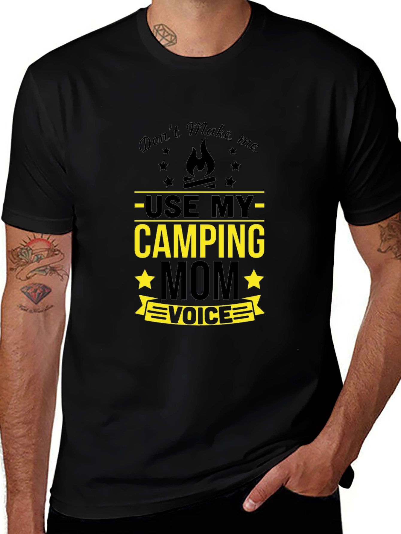 Camping Mom Voice T-Shirt - Funny Camp Shirt