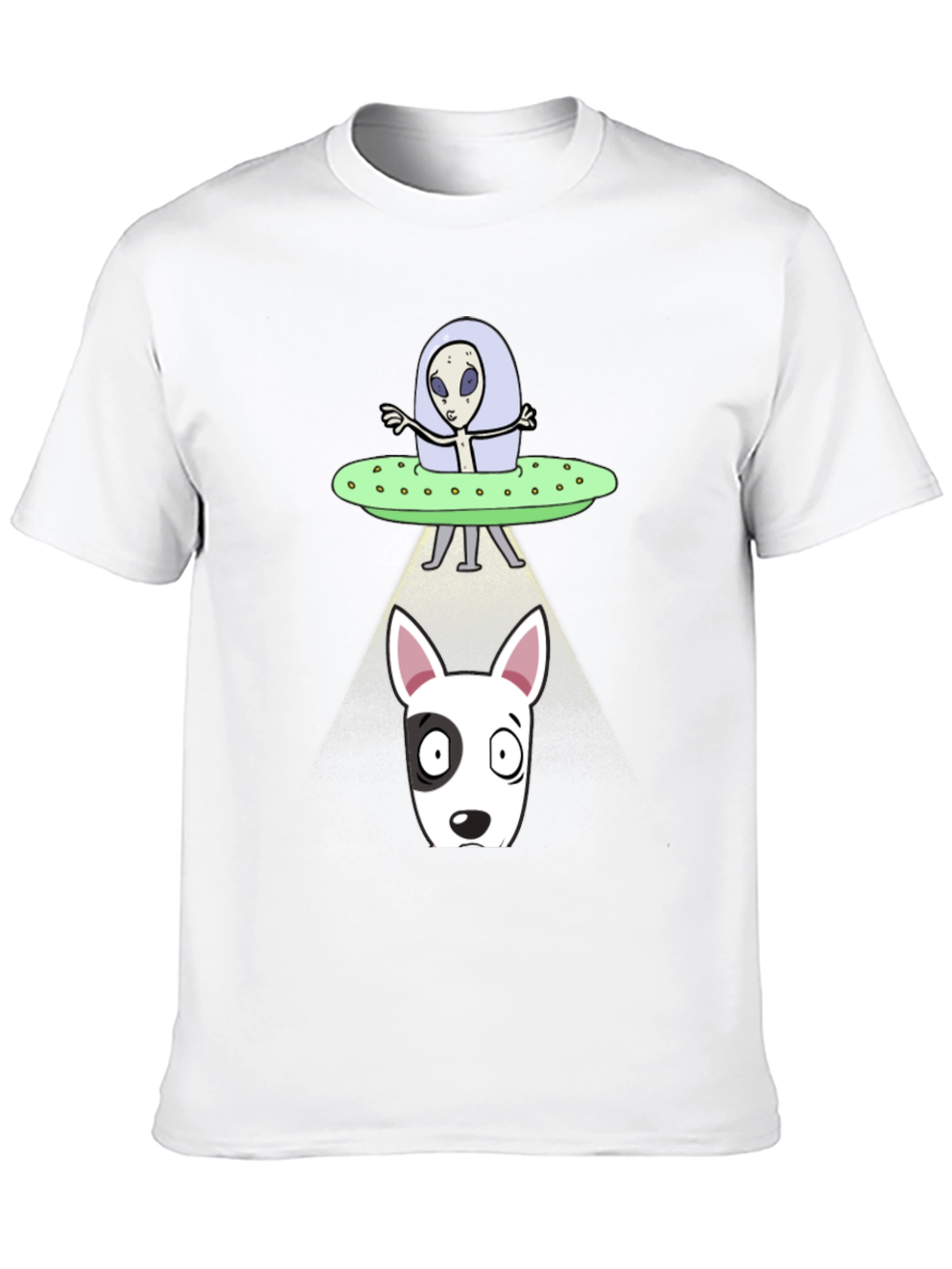 Alien Abduction Dog T-Shirt - UFO Graphic Tee