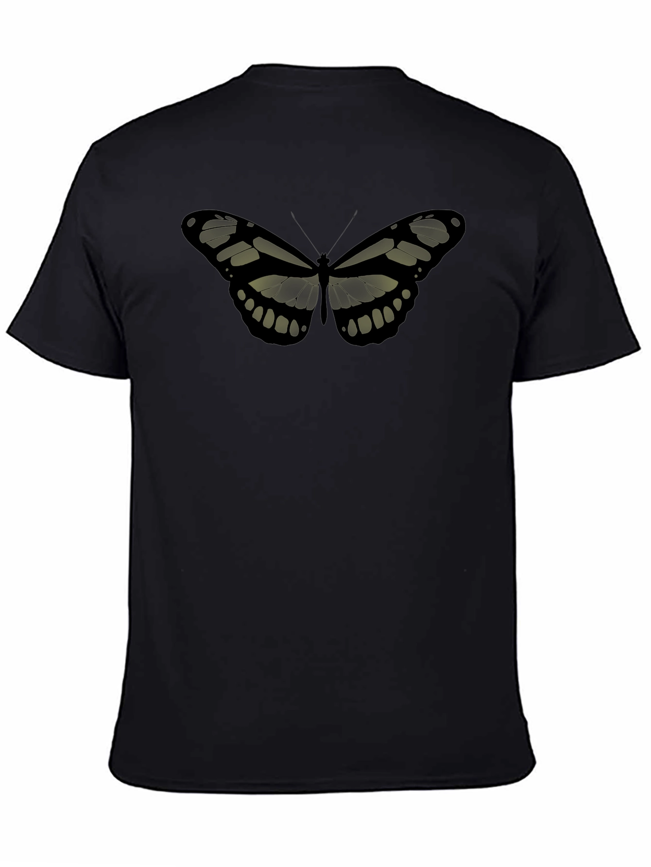 Butterfly Graphic Tee - Stylish Black T-Shirt