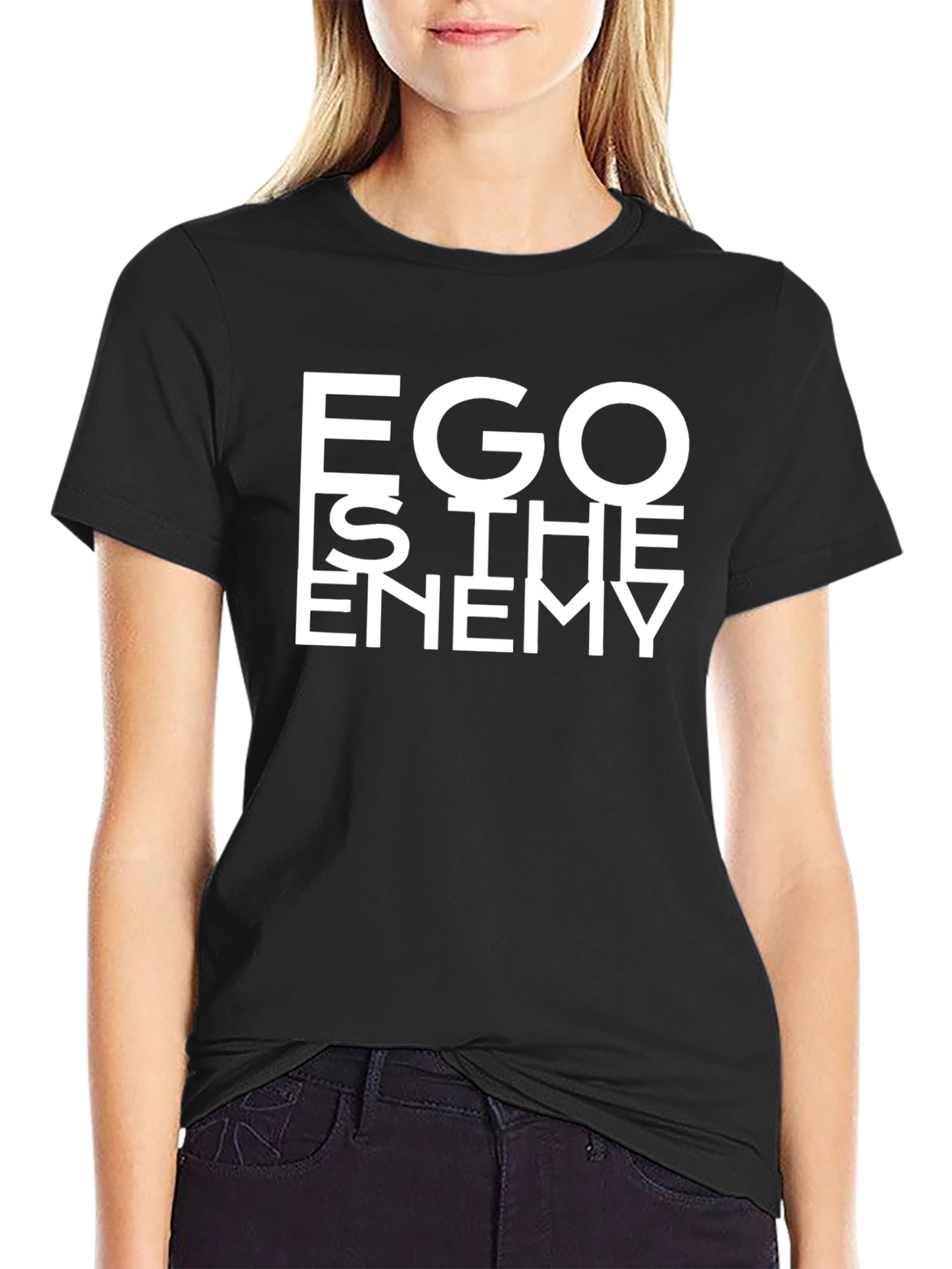 Ego Is The Enemy Black T-Shirt