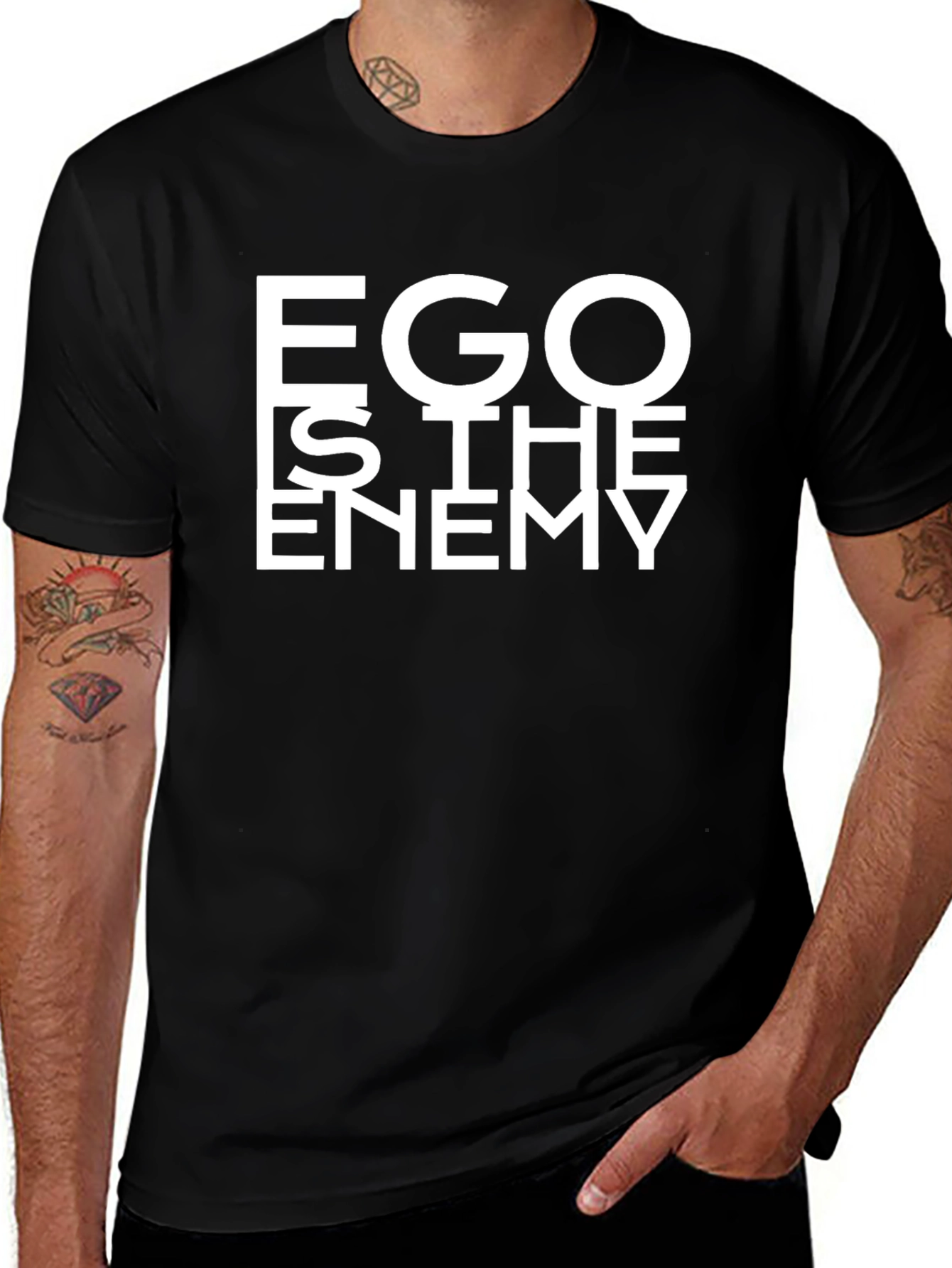 Ego Is The Enemy Black T-Shirt