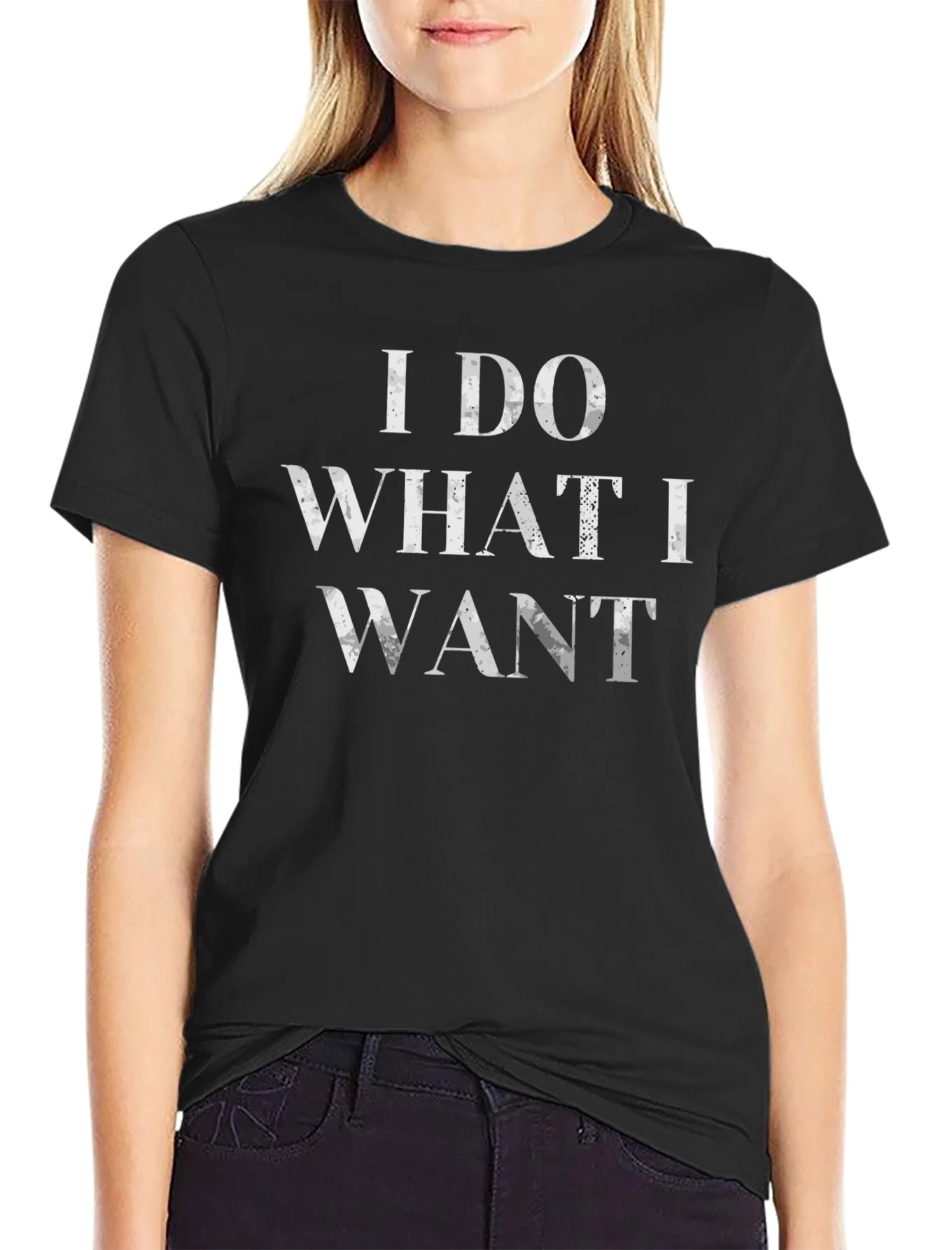 I Do What I Want Graphic T-Shirt - Black