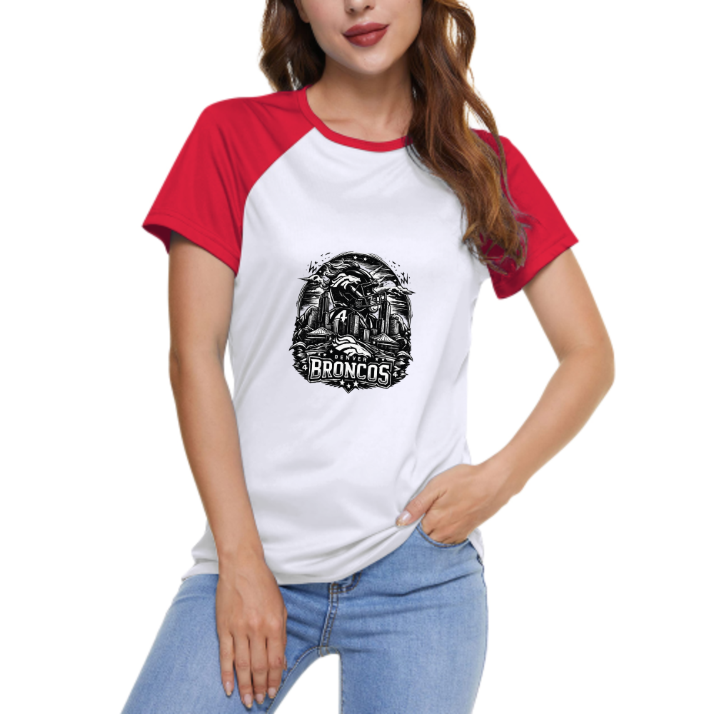 Denver Broncos Vintage Skyline Graphic T-Shirt – Football Fan Streetwear Tee for Game Day(z218)