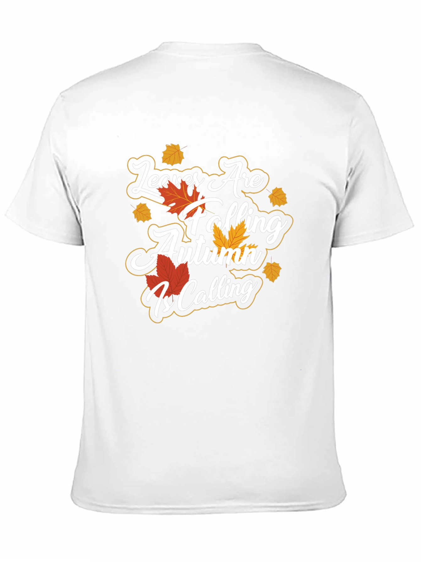 Autumn Calling T-Shirt - Falling Leaves Design