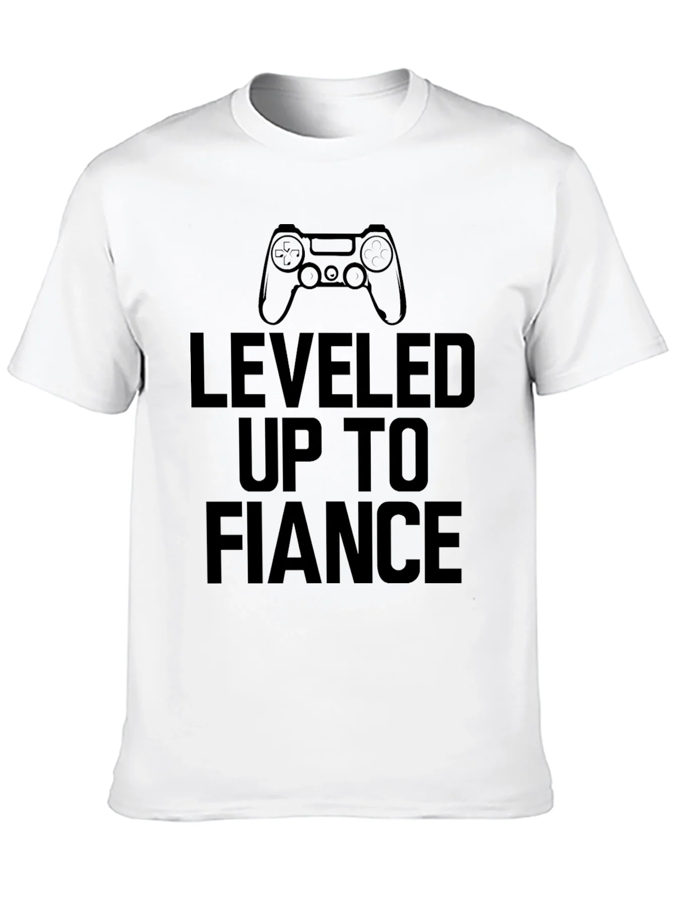 Leveled Up to Fiancé Graphic T-Shirt